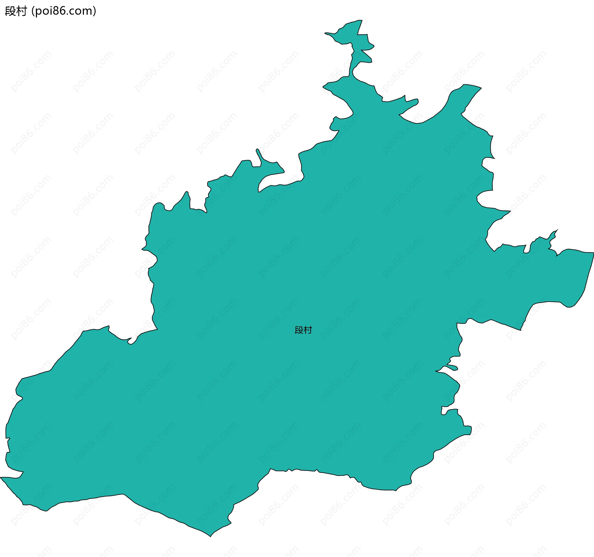 段村边界地图