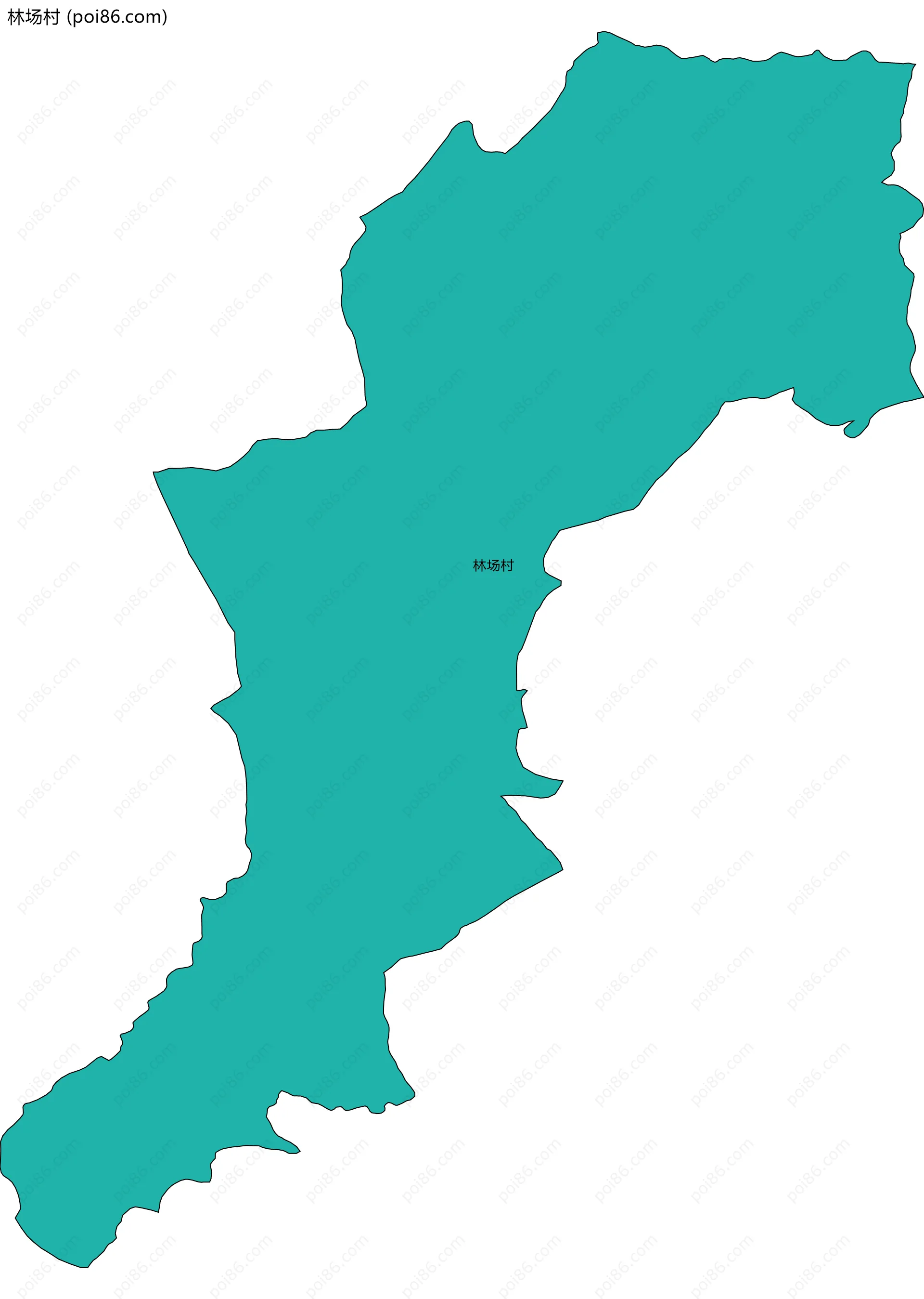 林场村边界地图