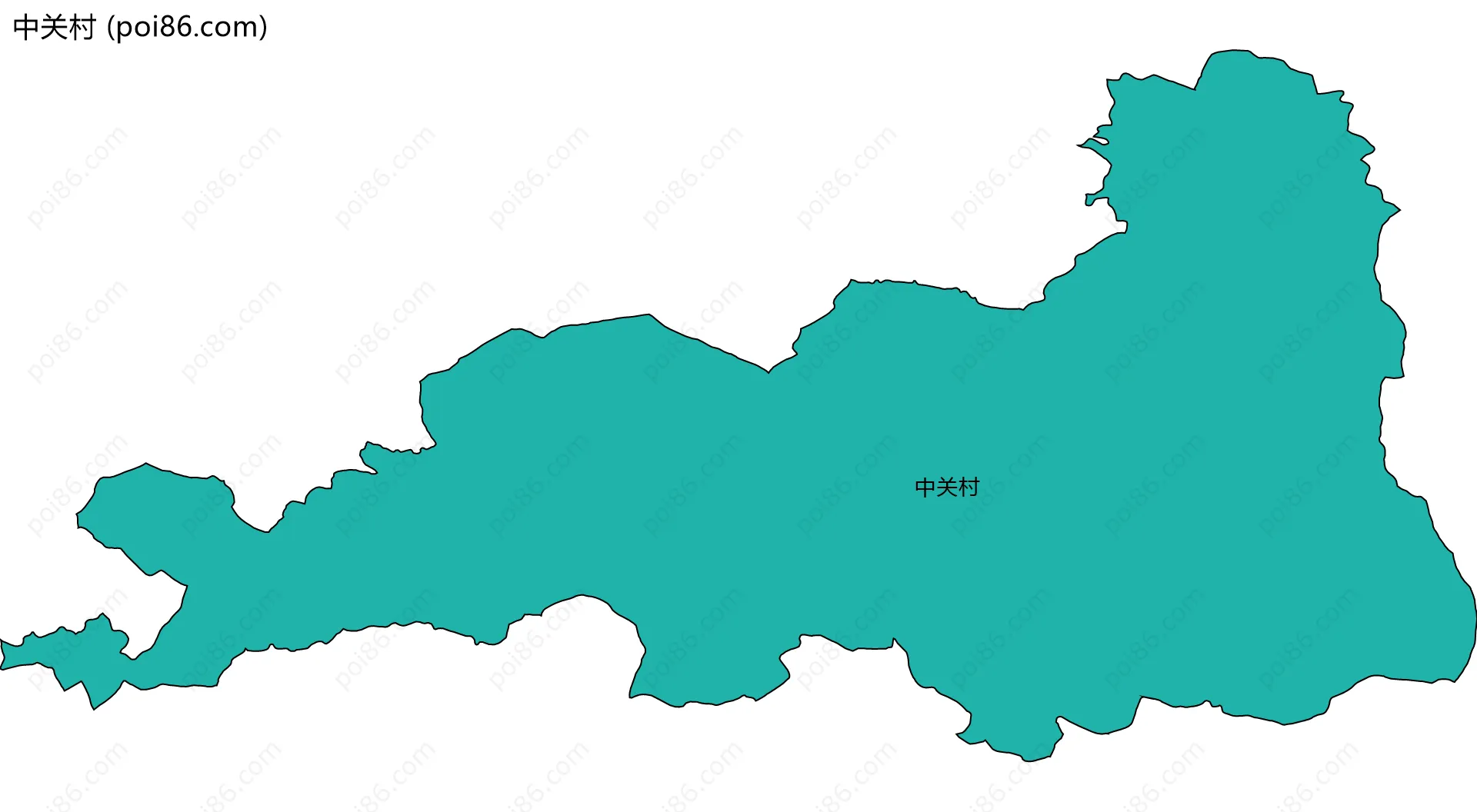 中关村边界地图