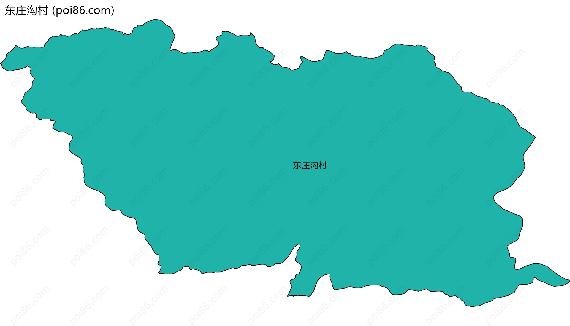 东庄沟村边界地图