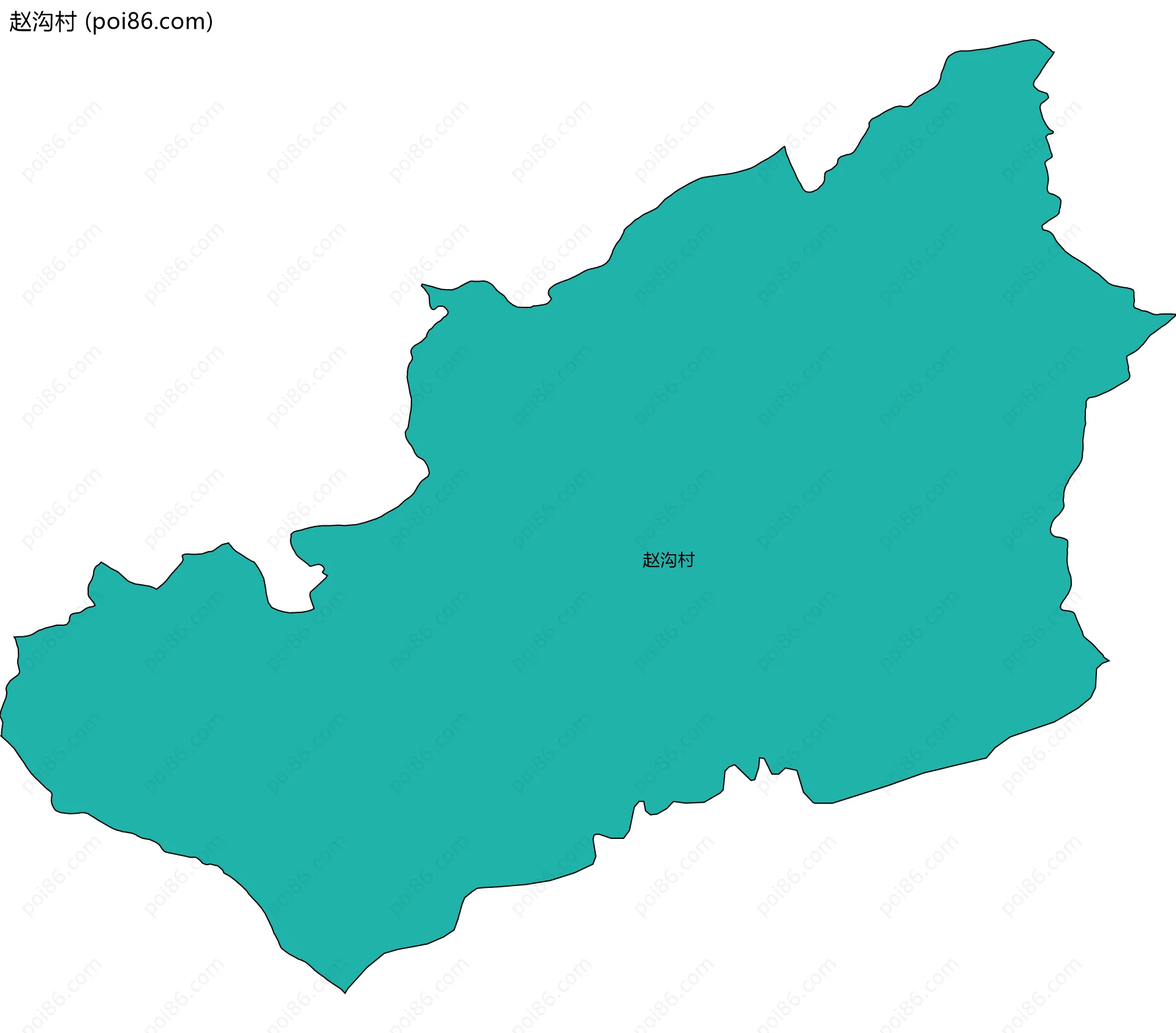 赵沟村边界地图
