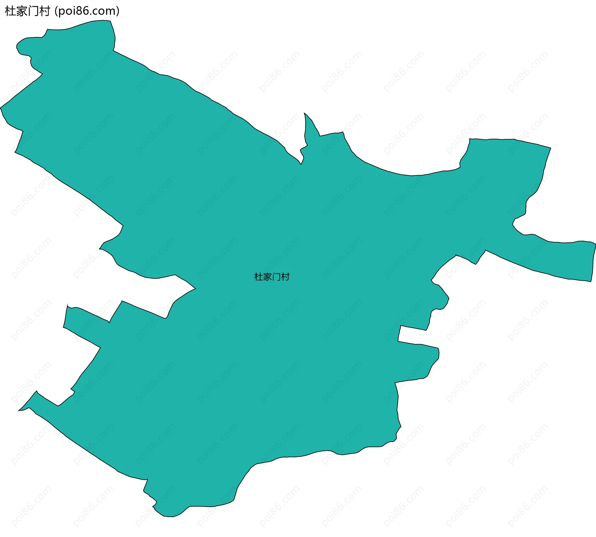 杜家门村边界地图