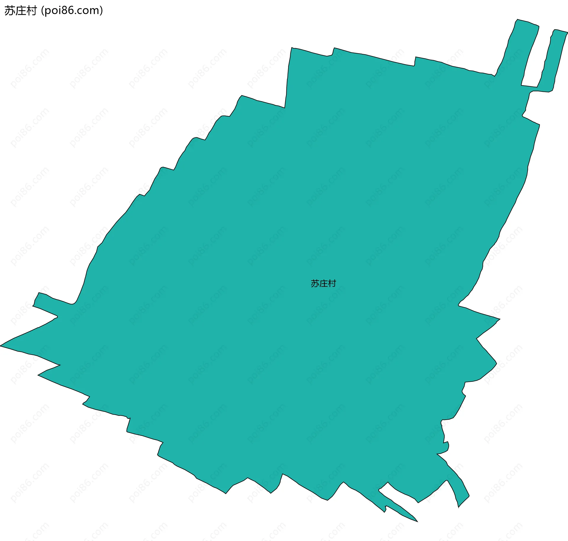 苏庄村边界地图