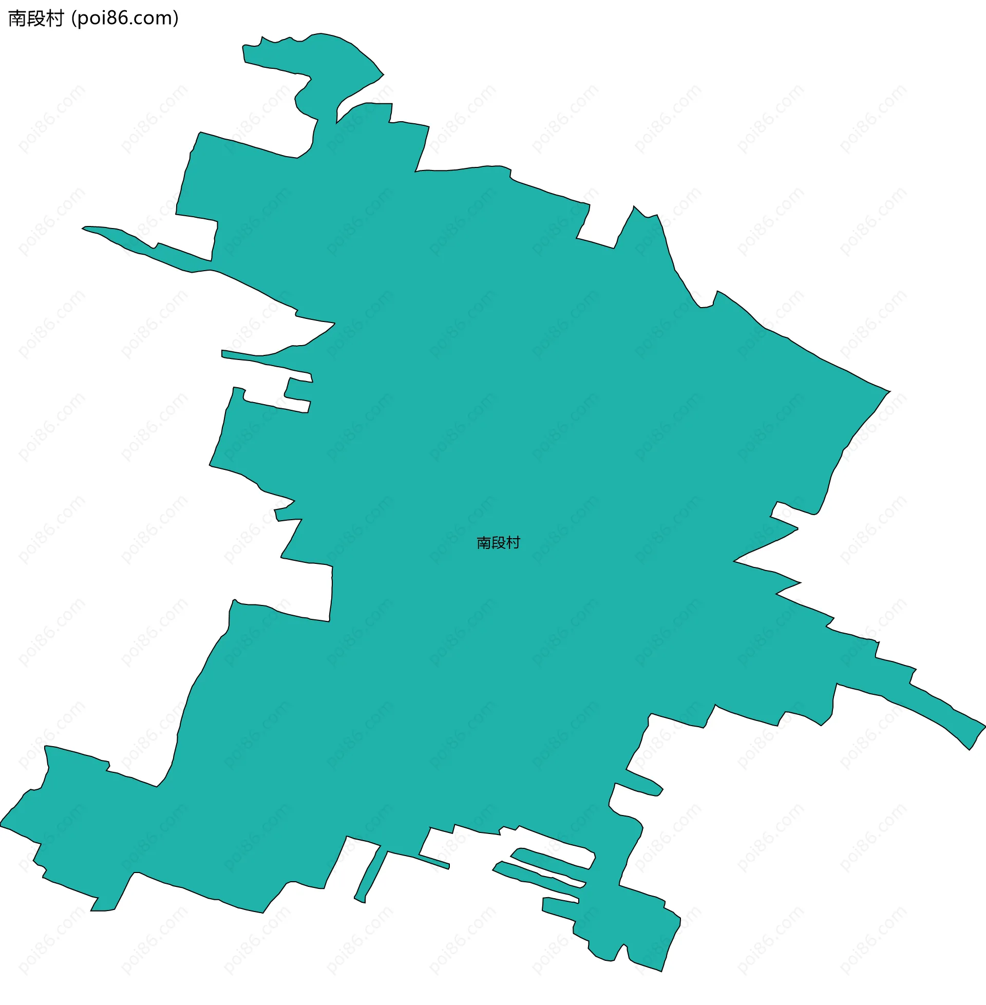 南段村边界地图