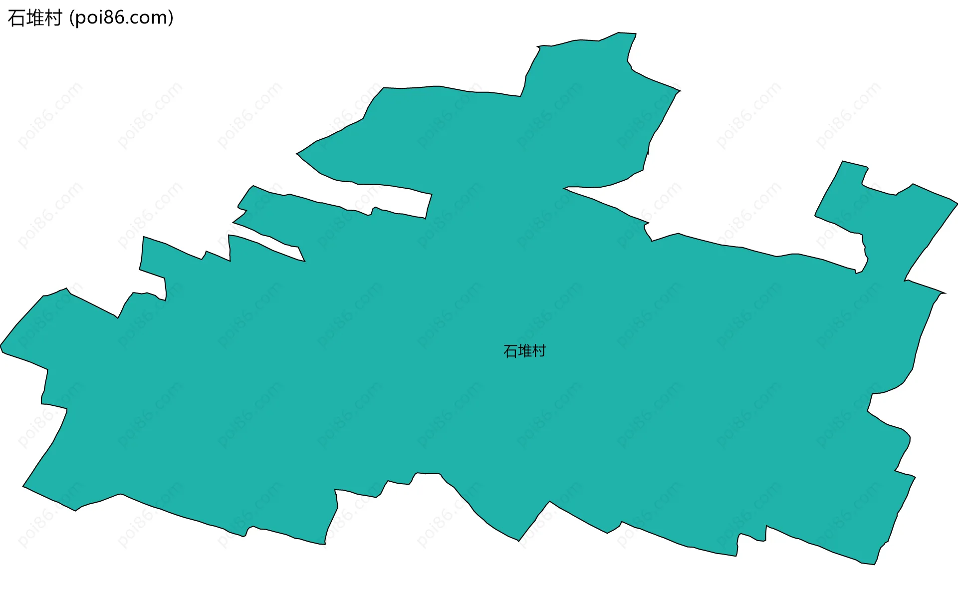 石堆村边界地图