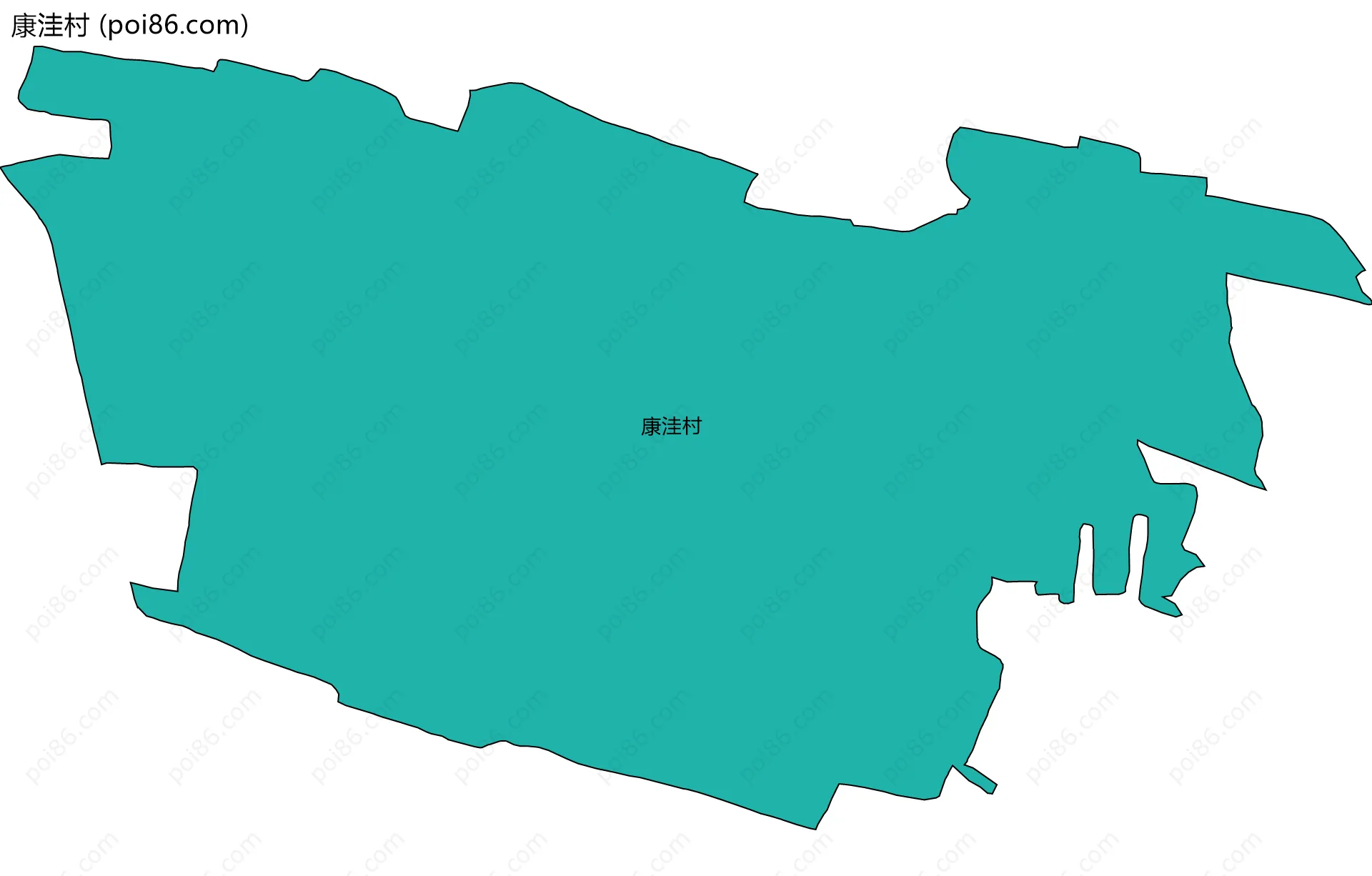 康洼村边界地图