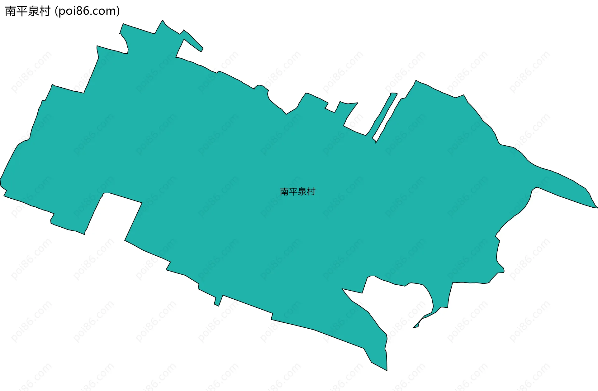 南平泉村边界地图