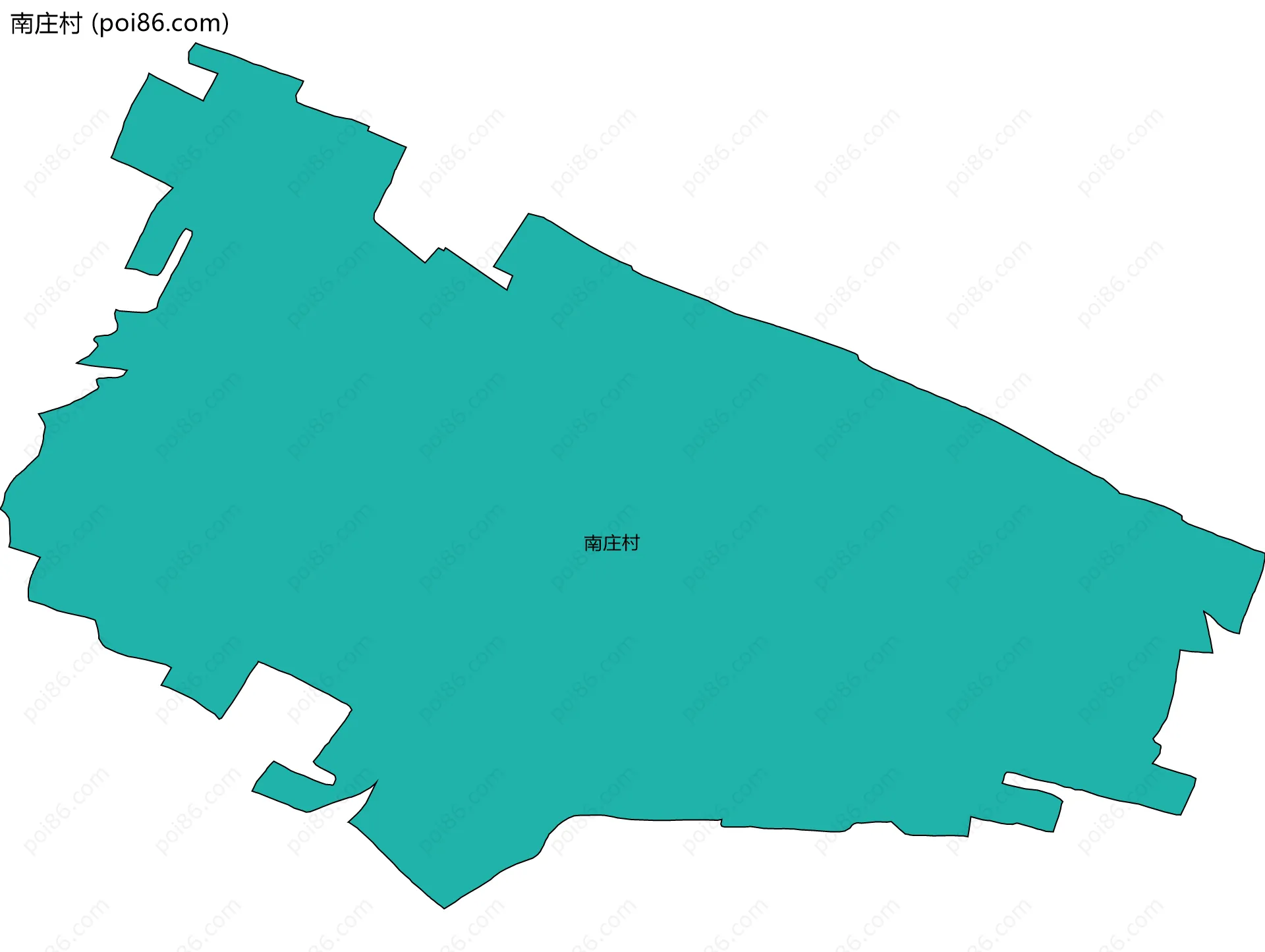 南庄村边界地图