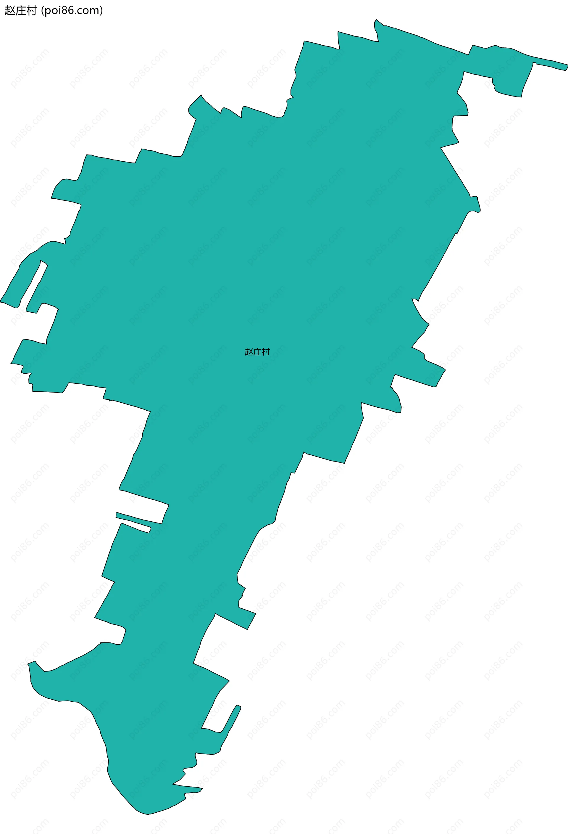 赵庄村边界地图