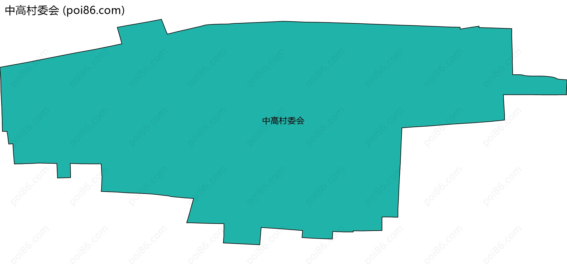 中高村委会边界地图