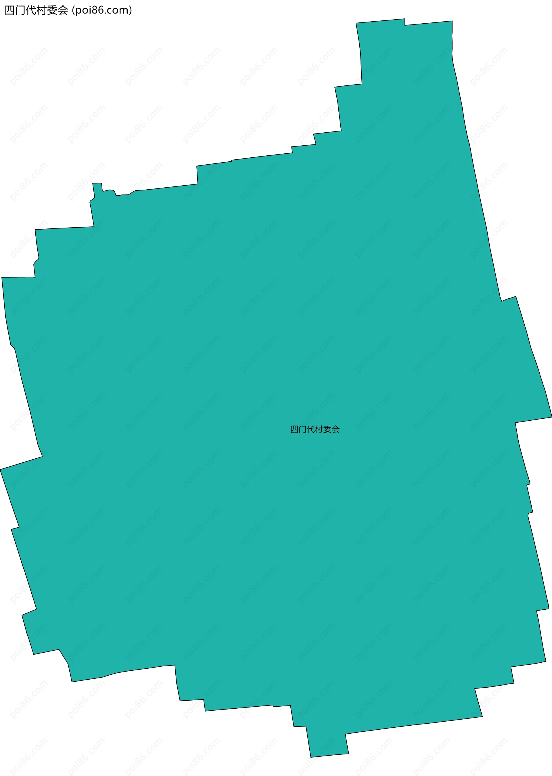 四门代村委会边界地图