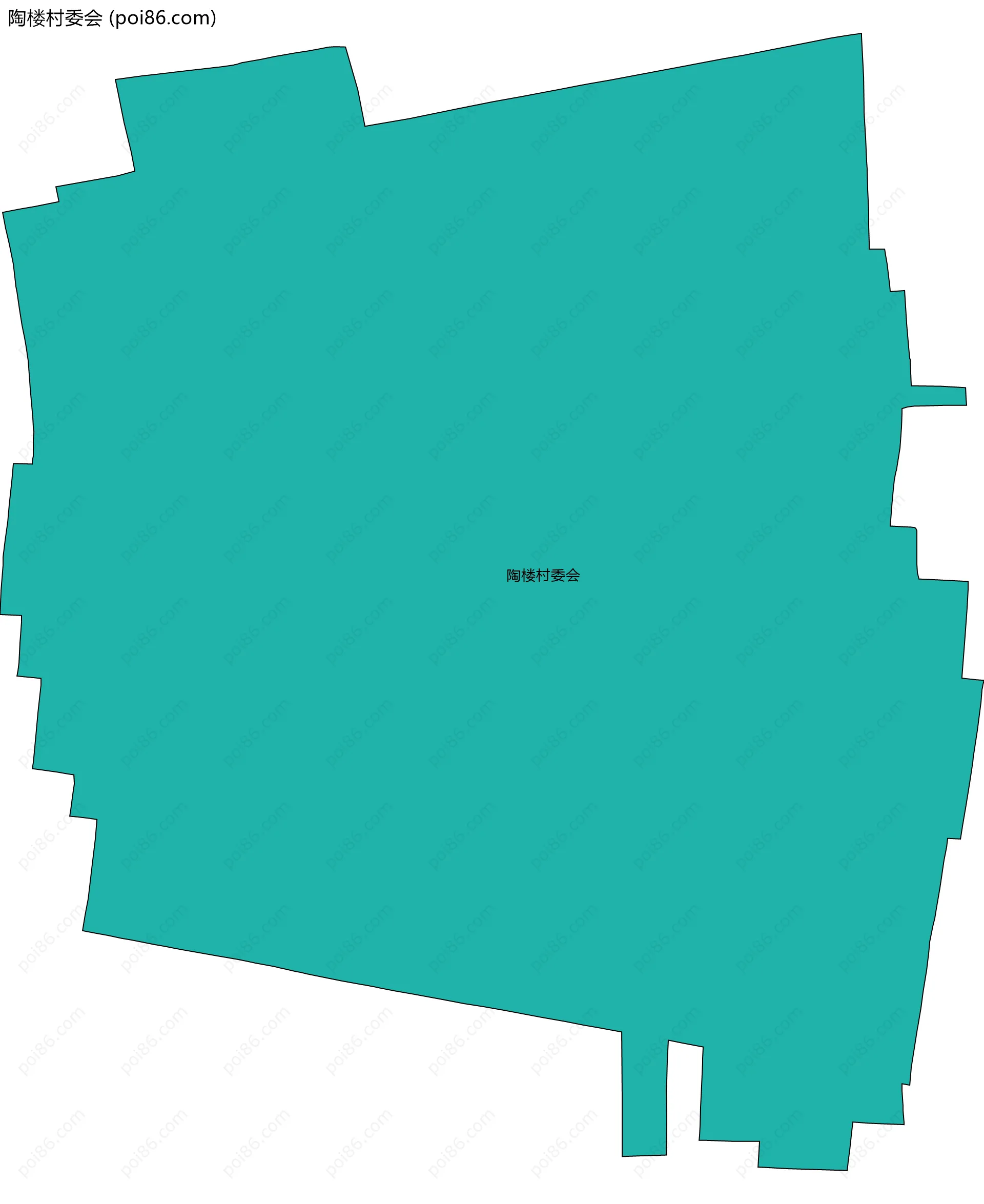 陶楼村委会边界地图