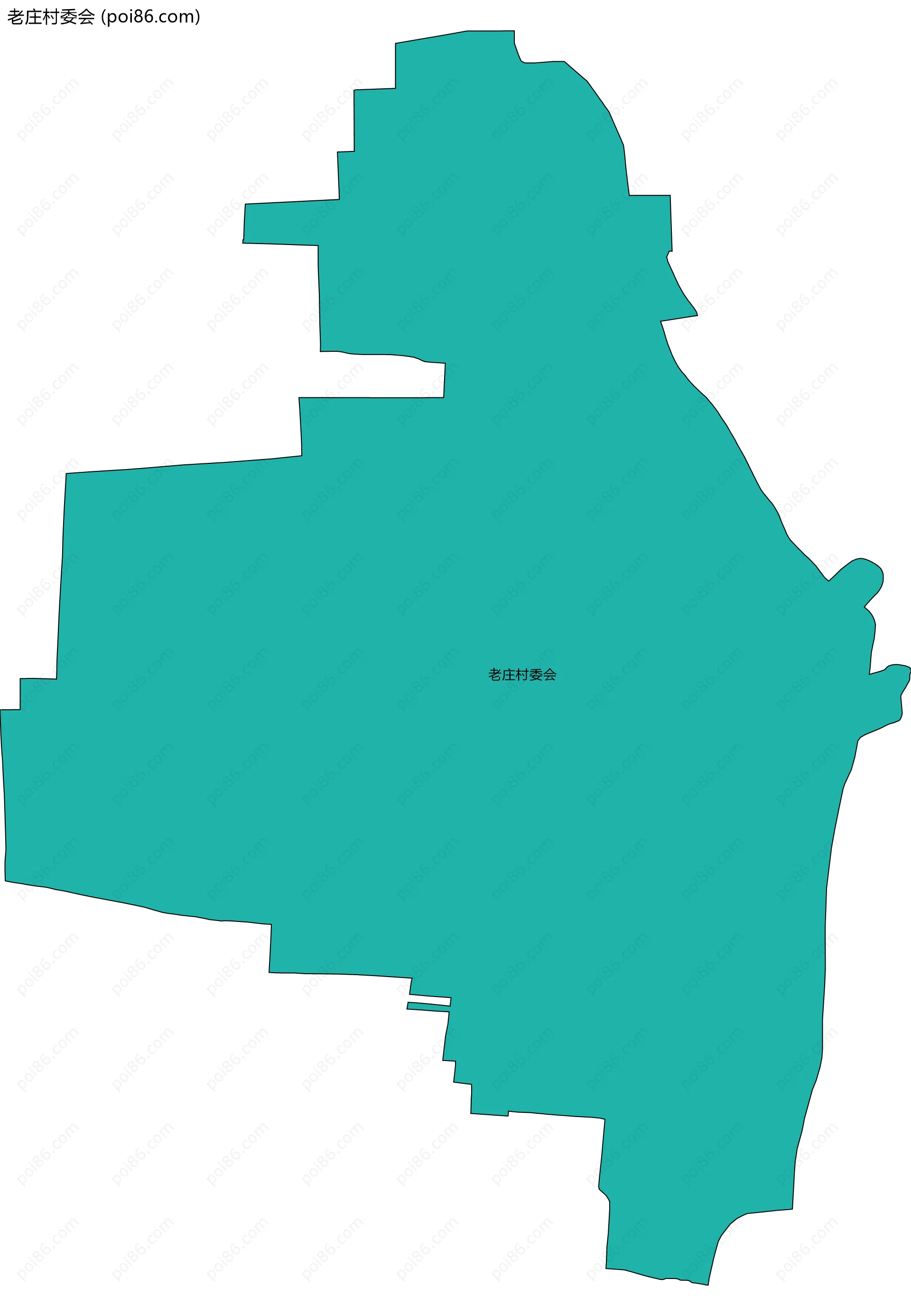 老庄村委会边界地图