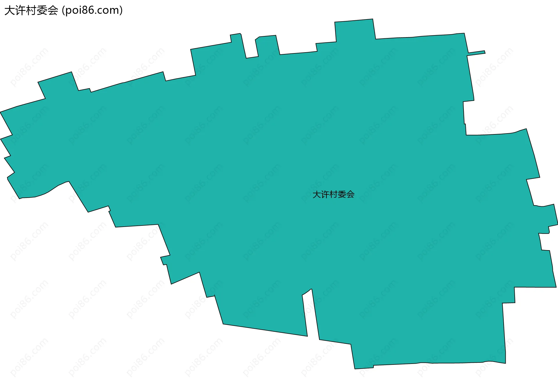 大许村委会边界地图