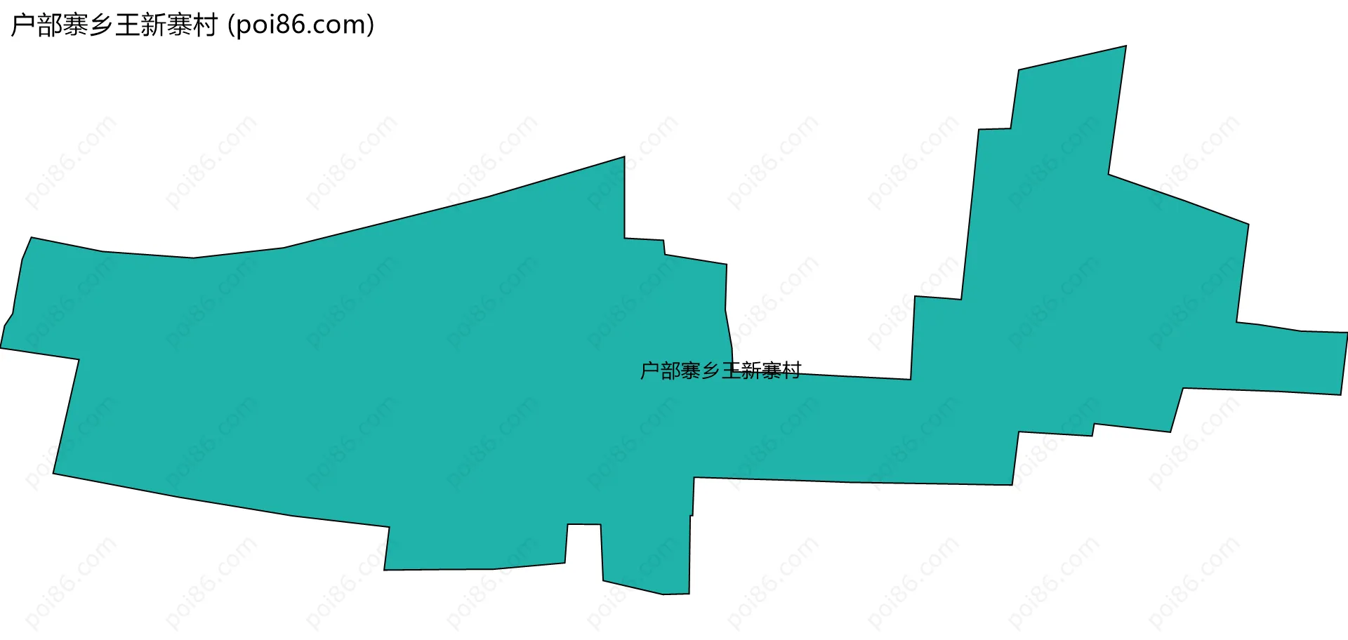 户部寨乡王新寨村边界地图