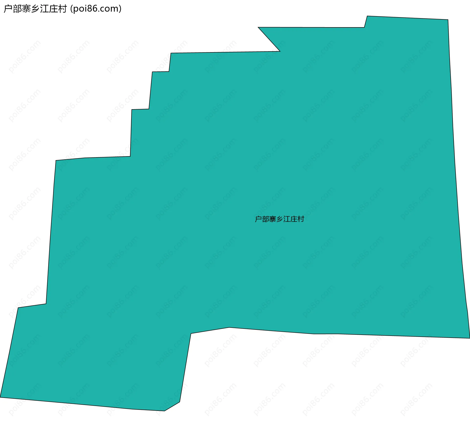 户部寨乡江庄村边界地图