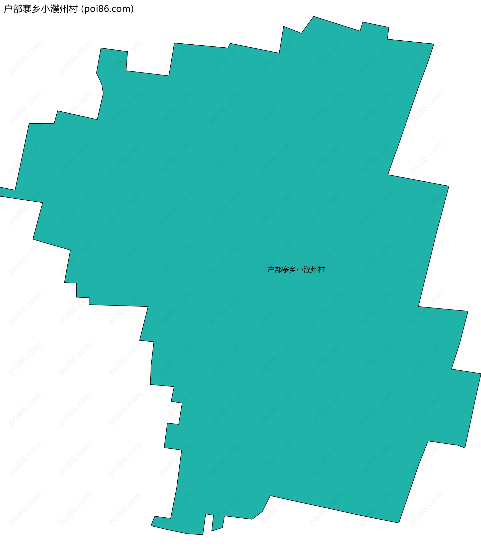 户部寨乡小濮州村边界地图