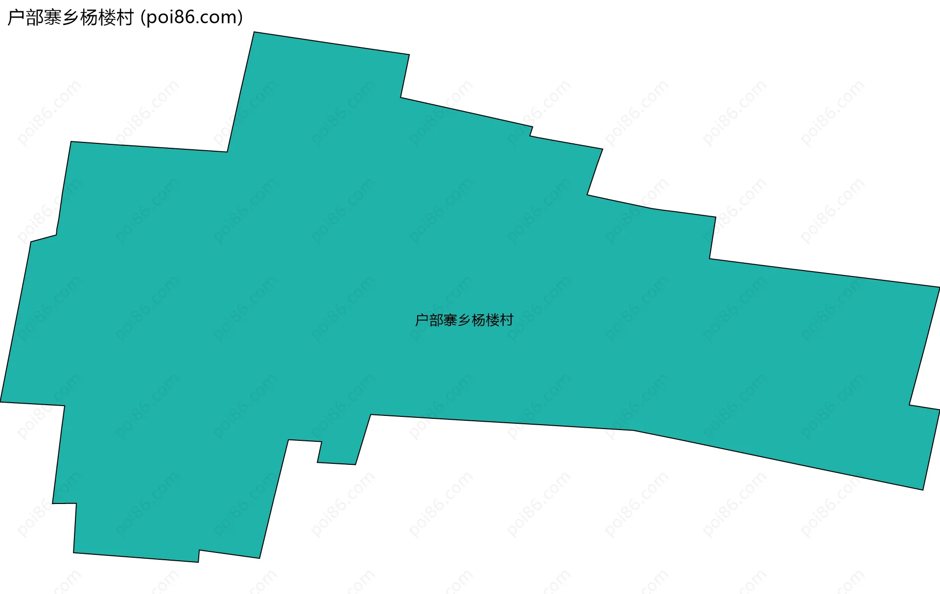 户部寨乡杨楼村边界地图