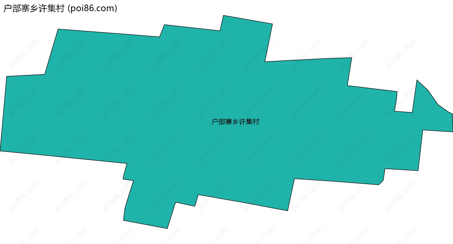 户部寨乡许集村边界地图