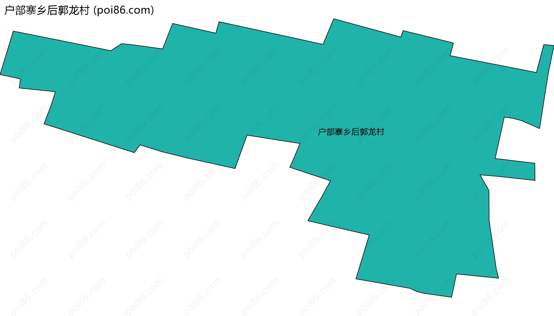 户部寨乡后郭龙村边界地图