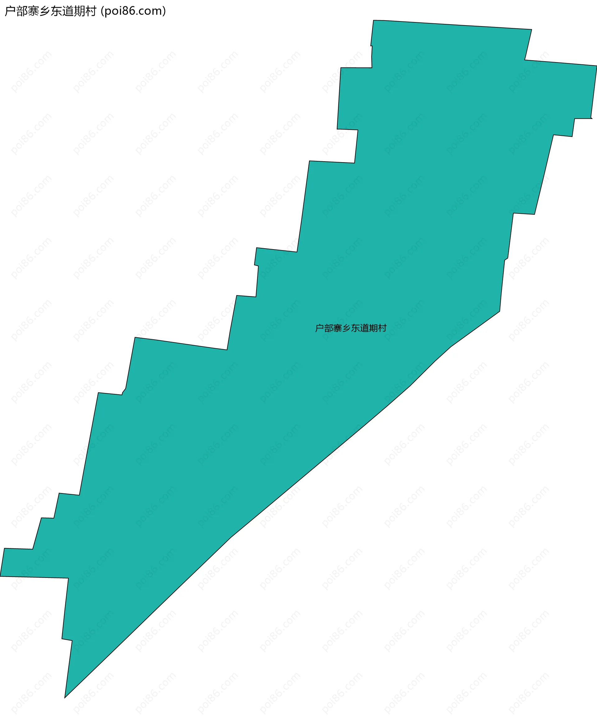 户部寨乡东道期村边界地图
