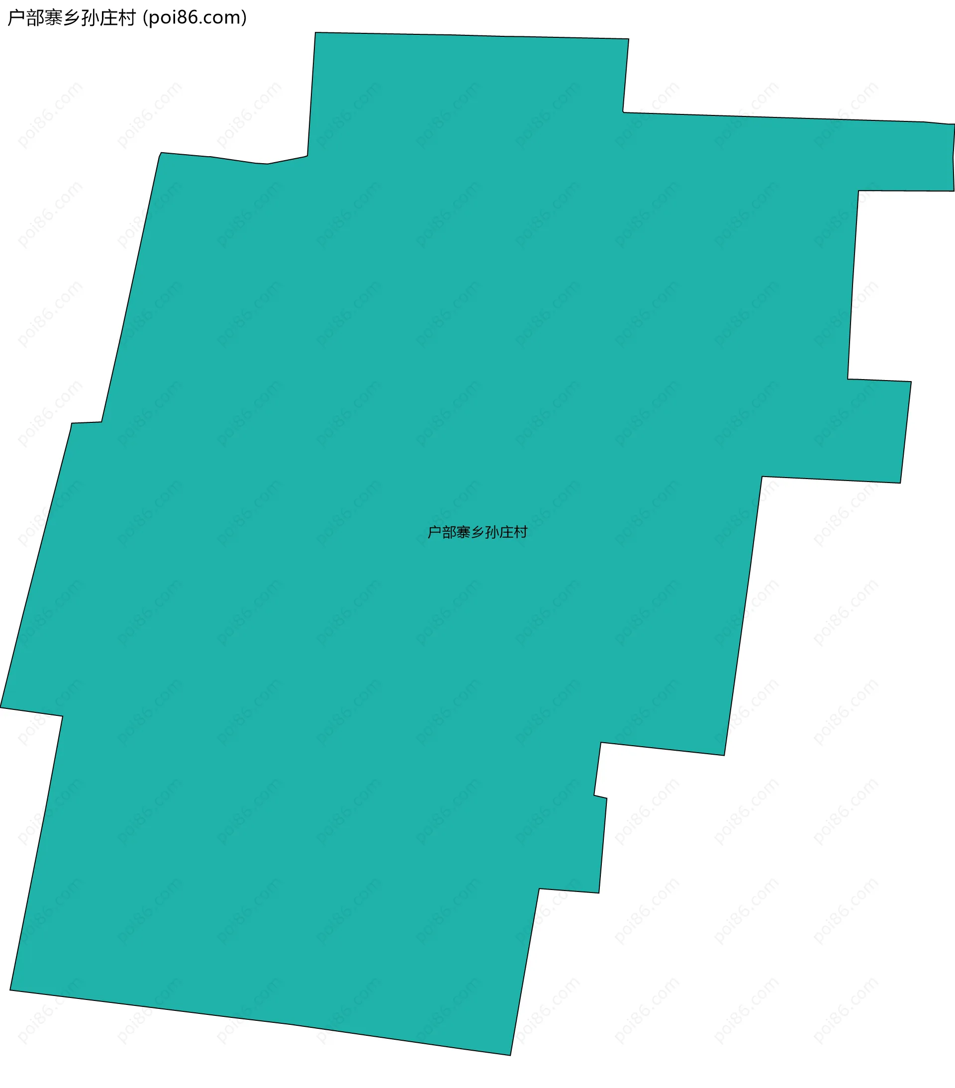 户部寨乡孙庄村边界地图