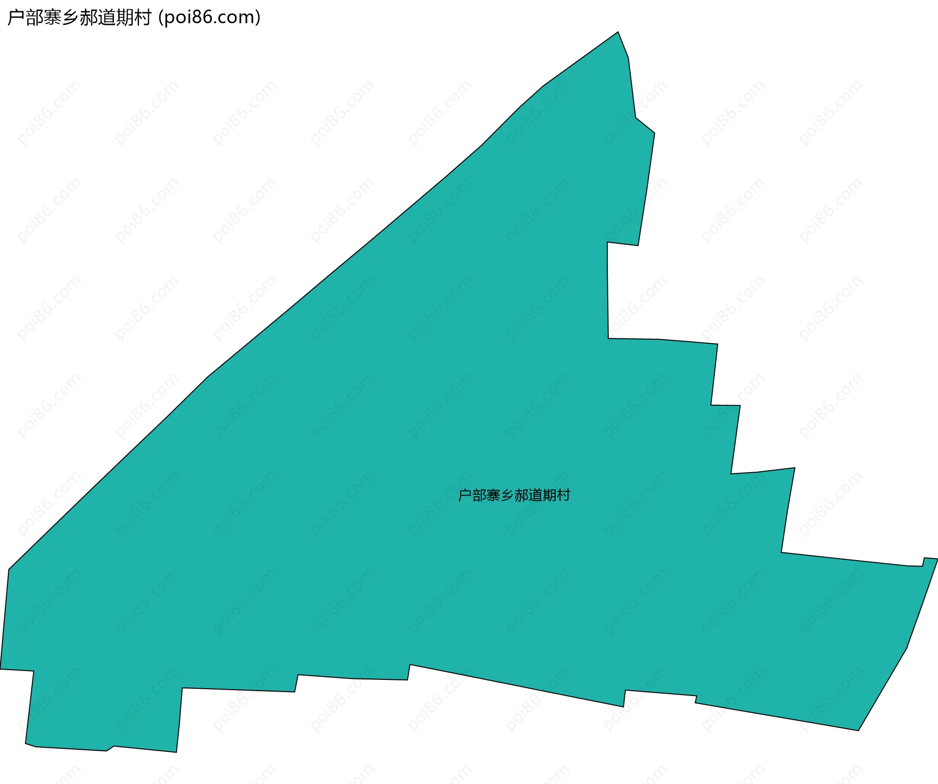 户部寨乡郝道期村边界地图