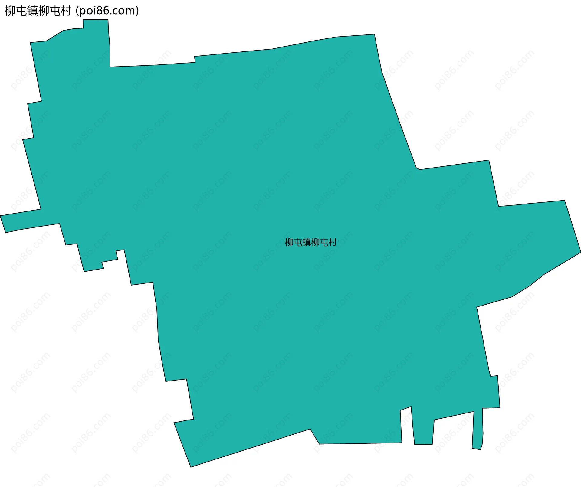 柳屯镇柳屯村边界地图