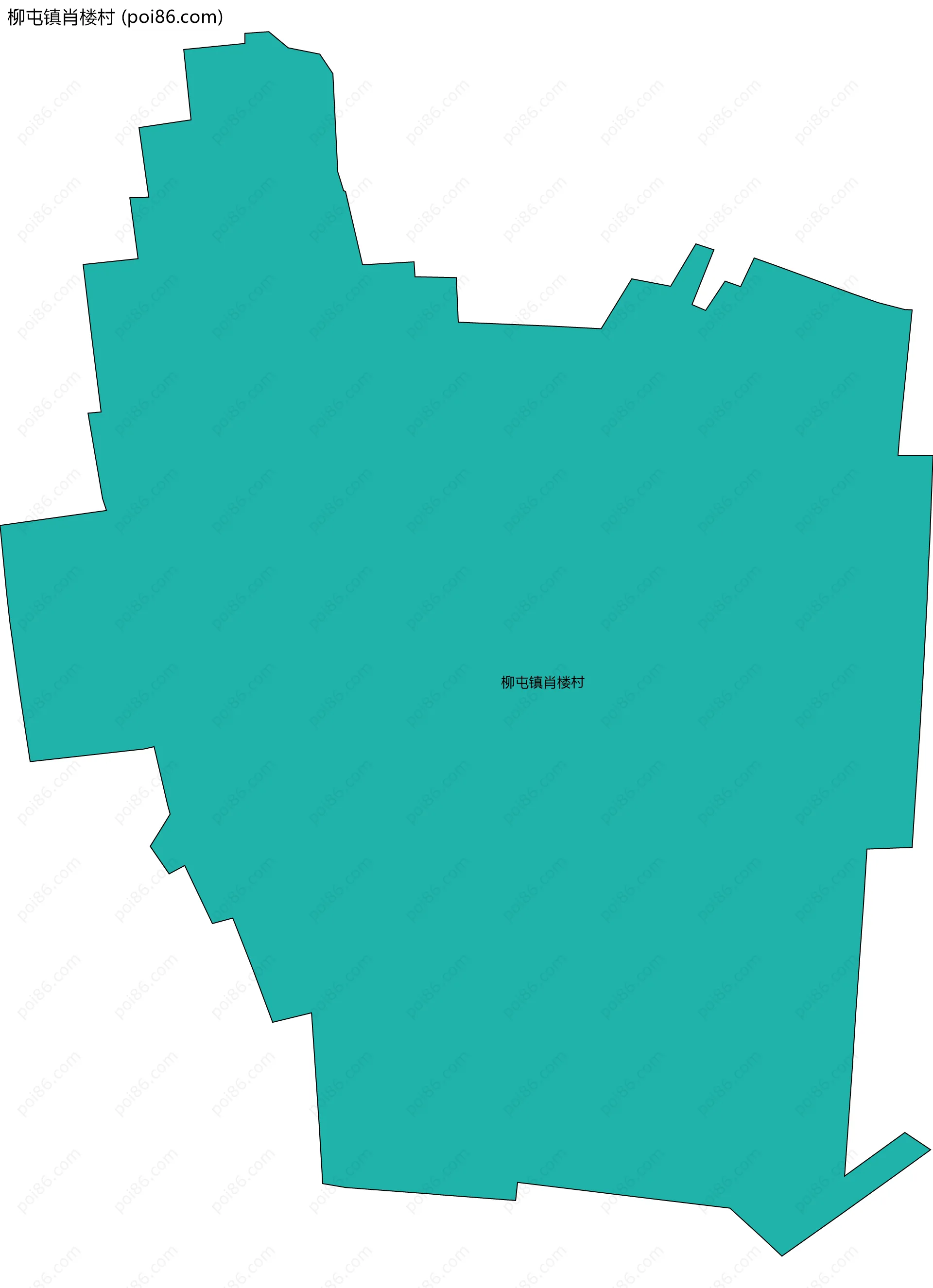 柳屯镇肖楼村边界地图