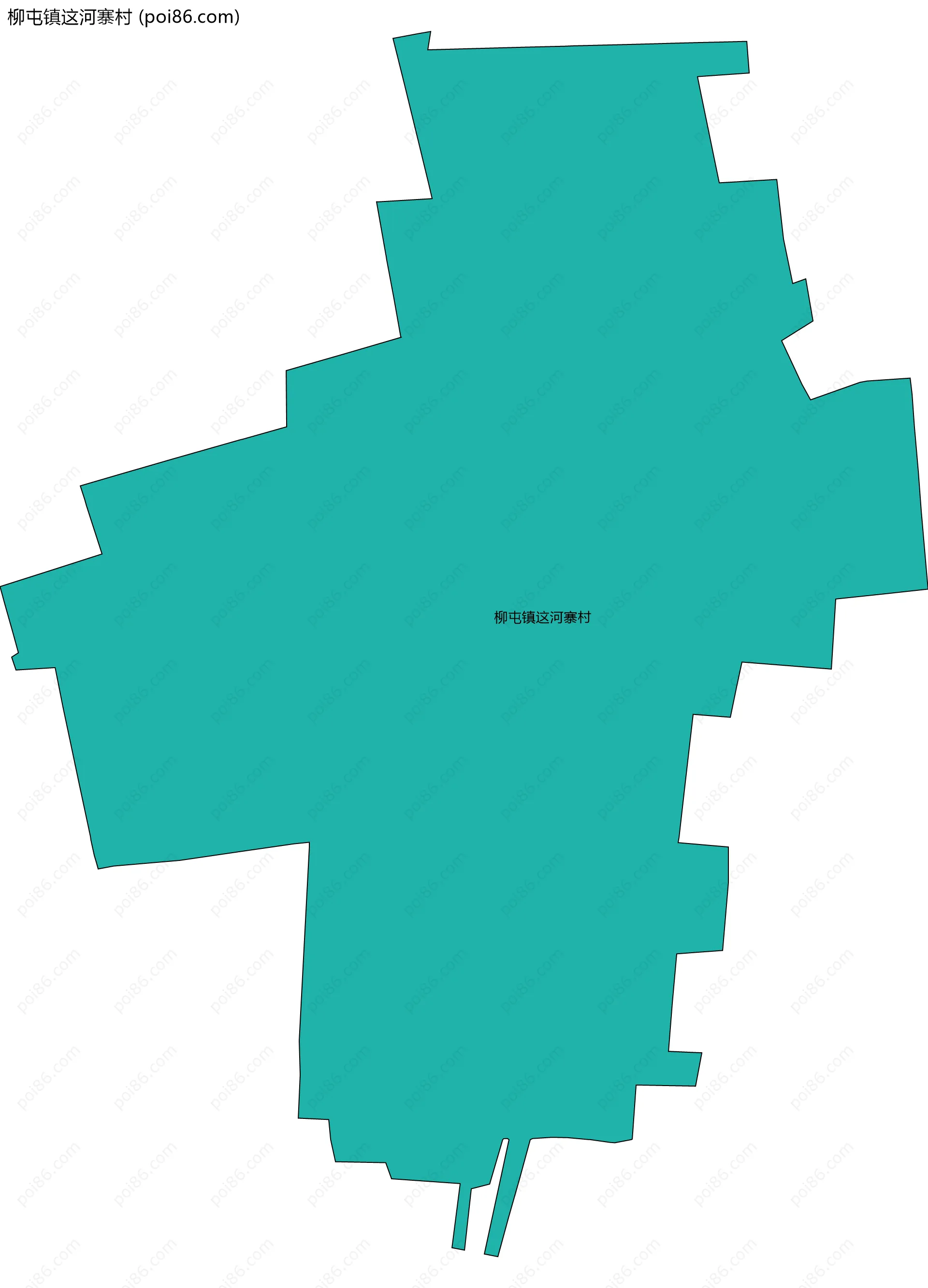 柳屯镇这河寨村边界地图