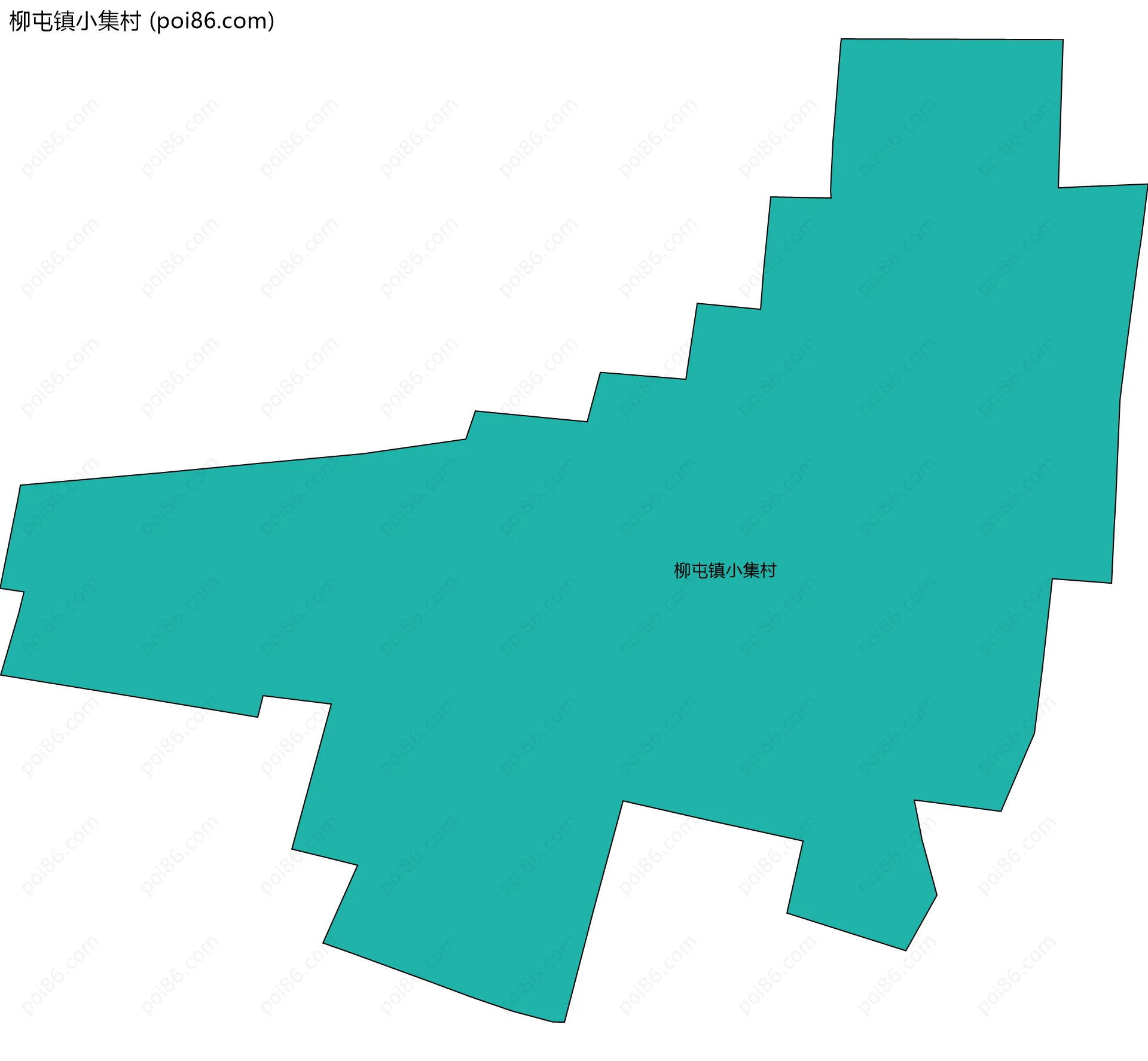 柳屯镇小集村边界地图