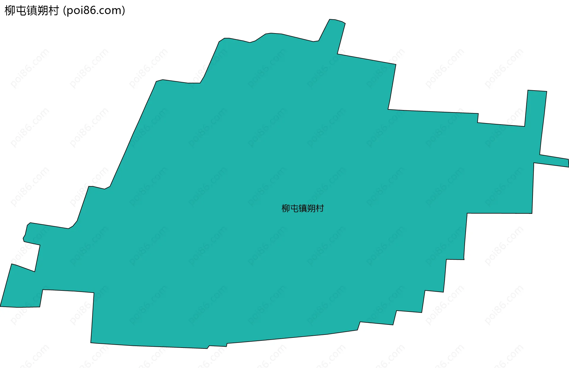 柳屯镇朔村边界地图