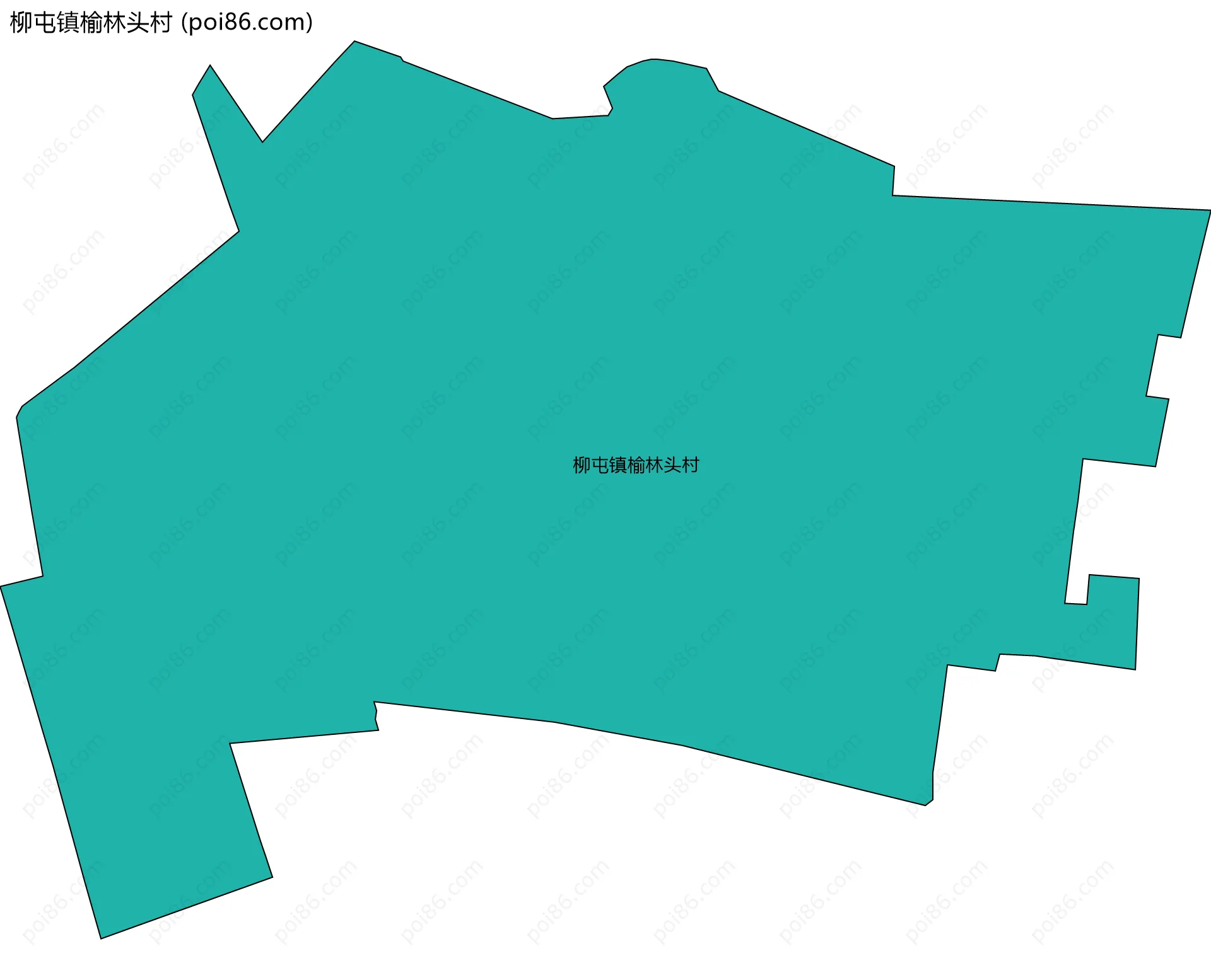 柳屯镇榆林头村边界地图