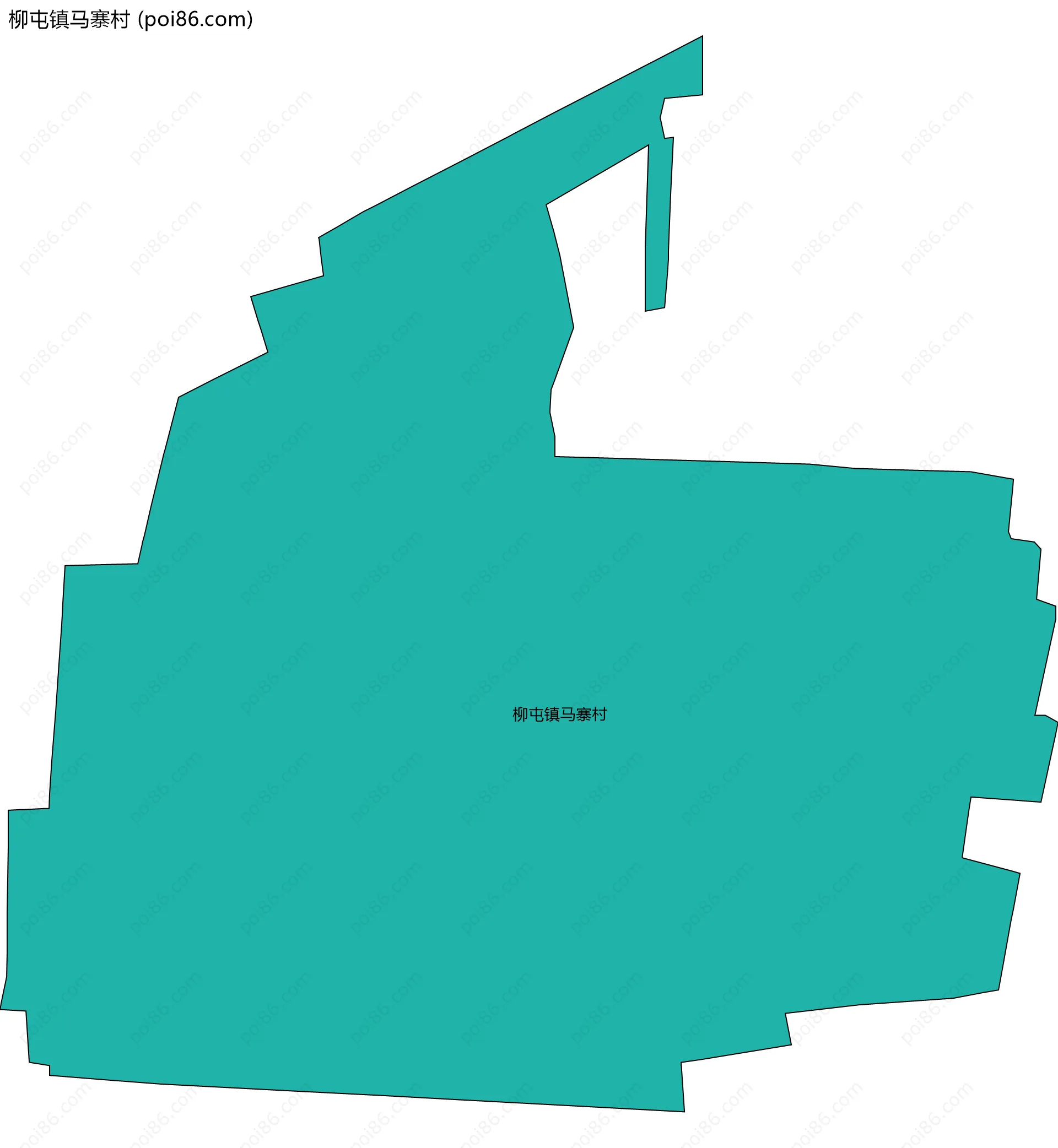 柳屯镇马寨村边界地图