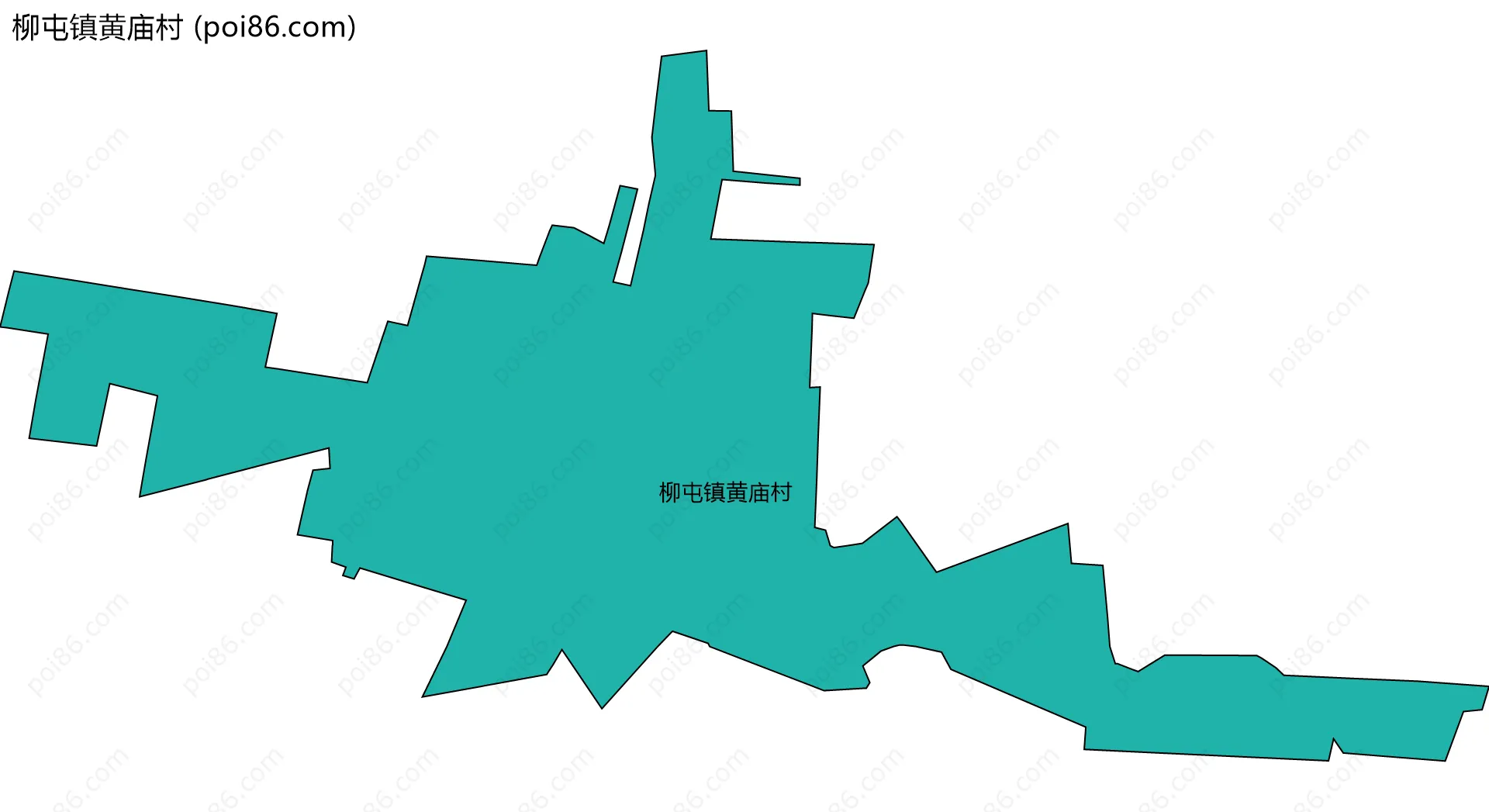 柳屯镇黄庙村边界地图