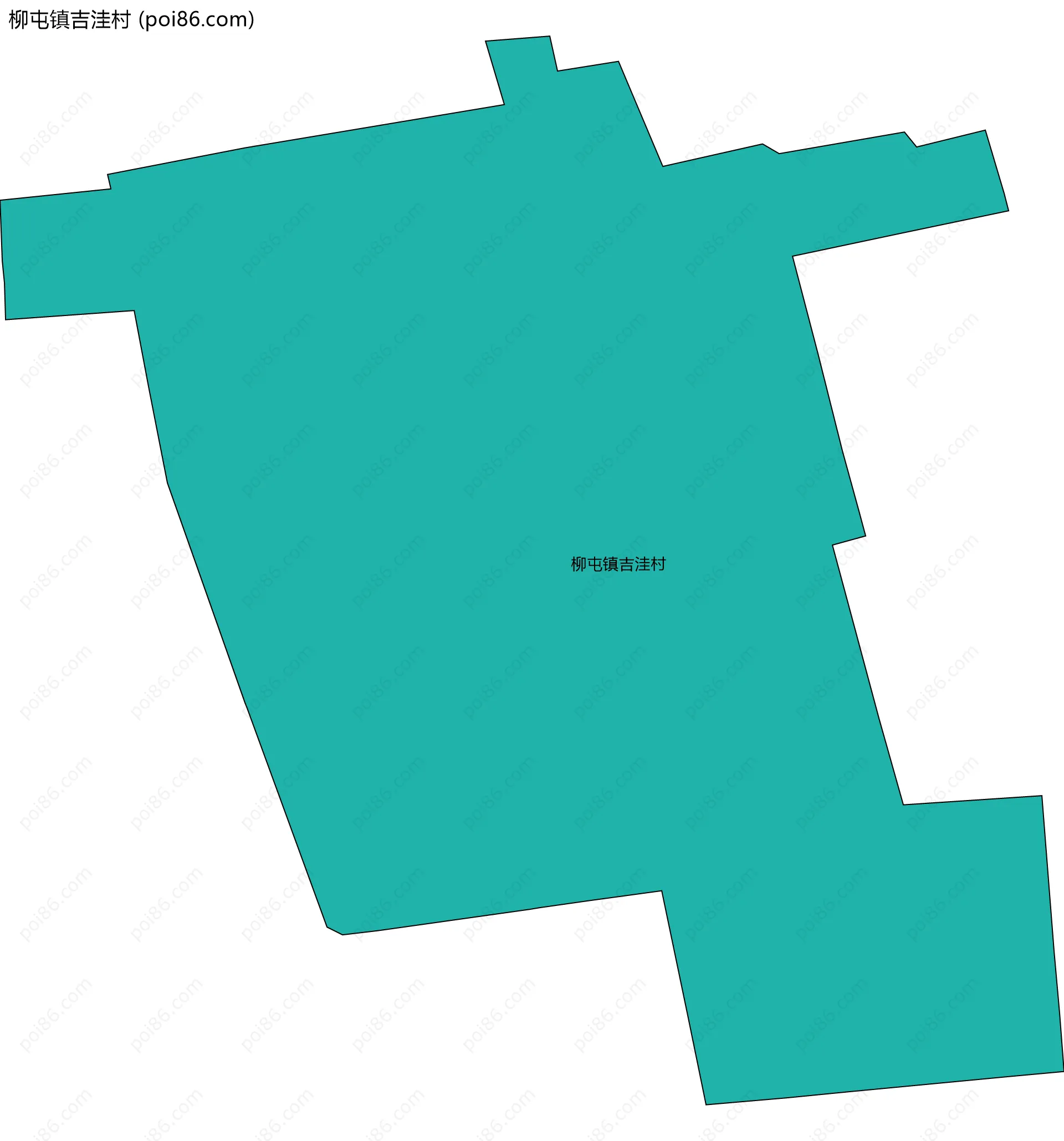 柳屯镇吉洼村边界地图