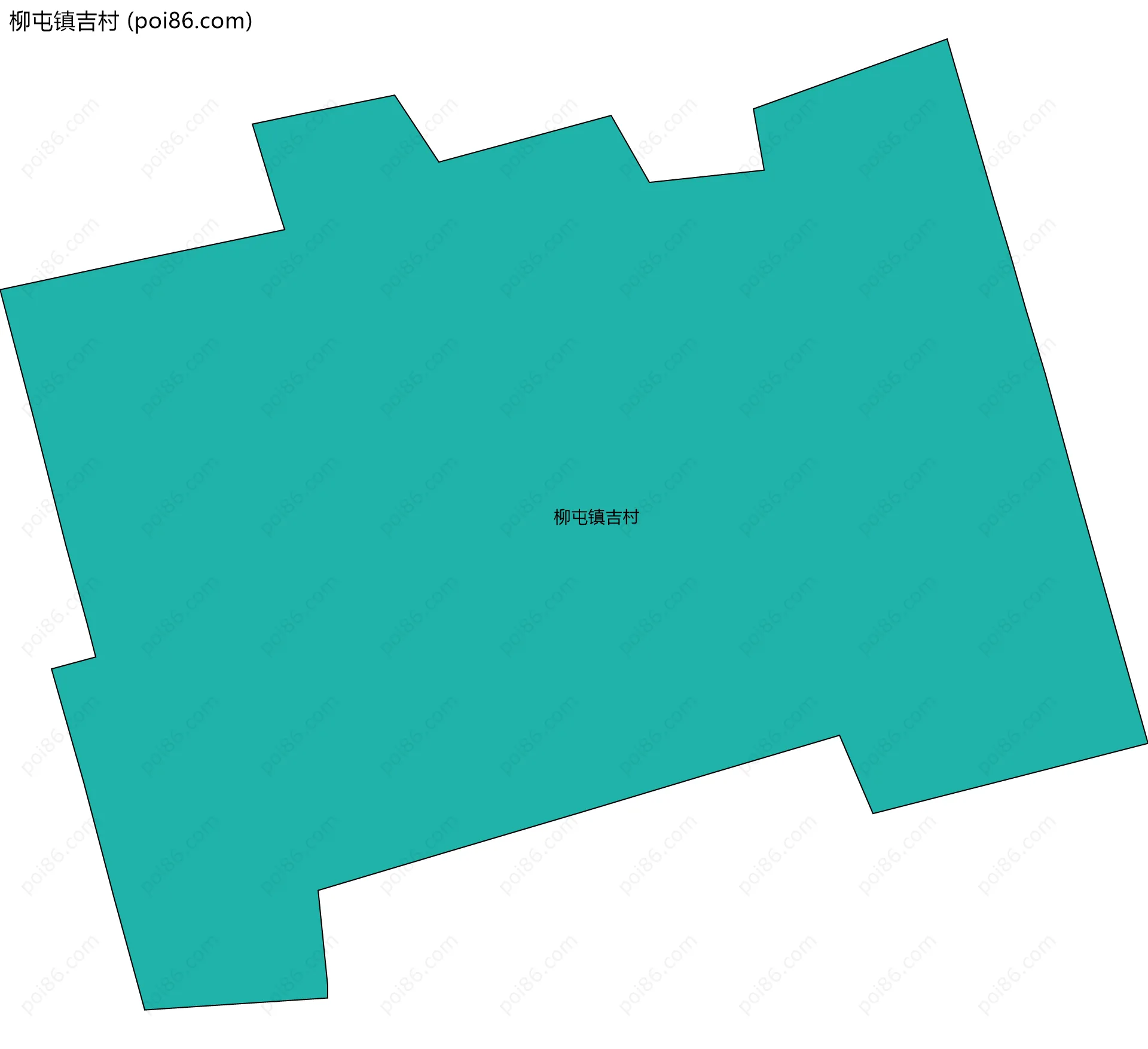 柳屯镇吉村边界地图