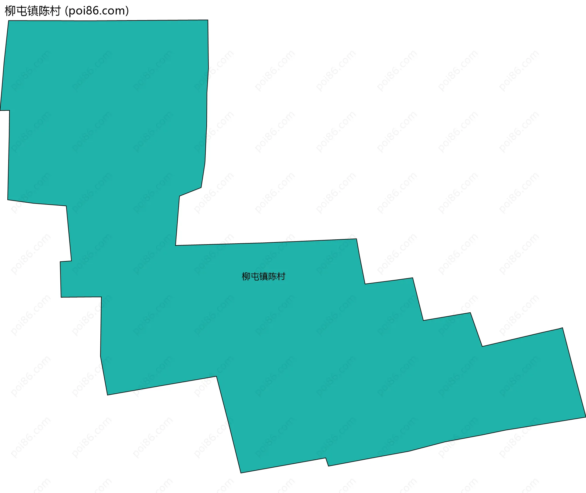 柳屯镇陈村边界地图