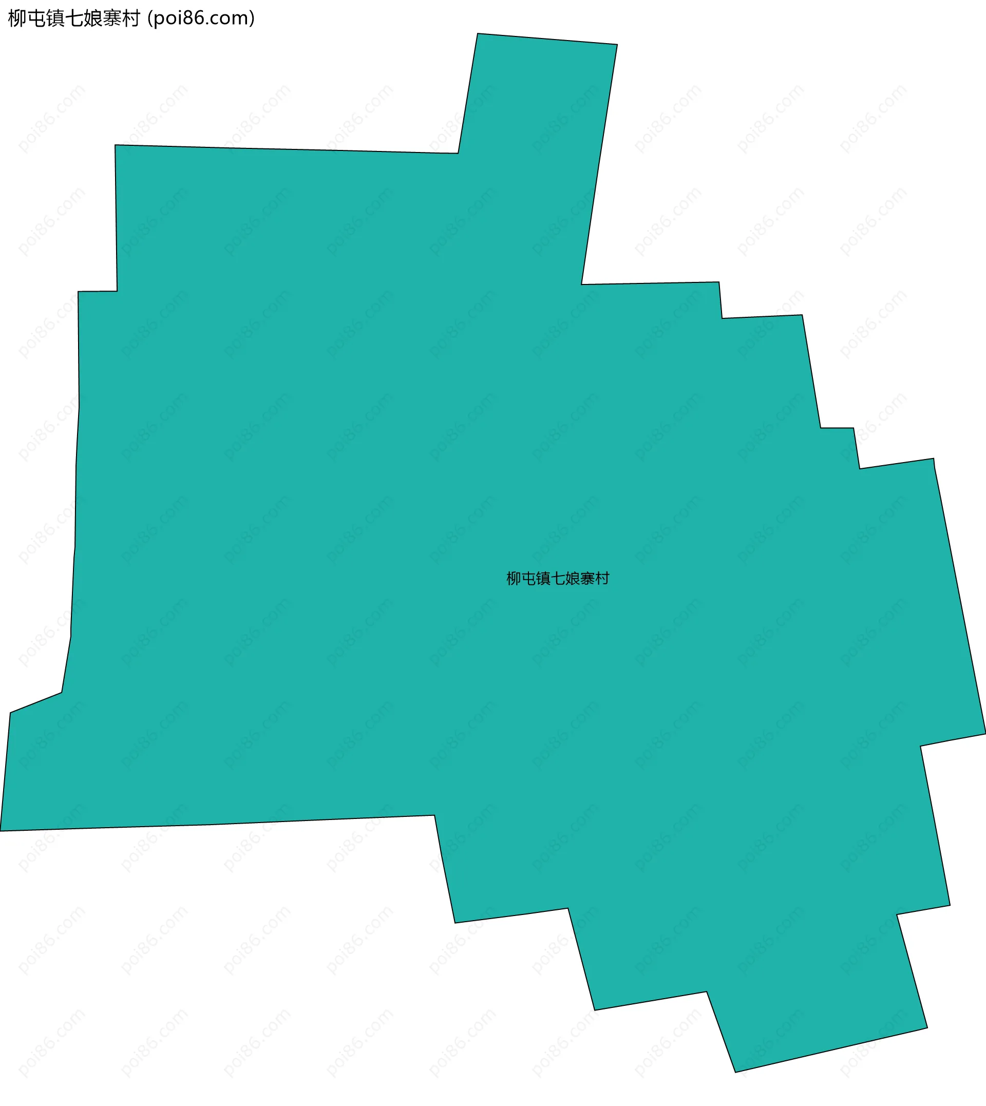 柳屯镇七娘寨村边界地图