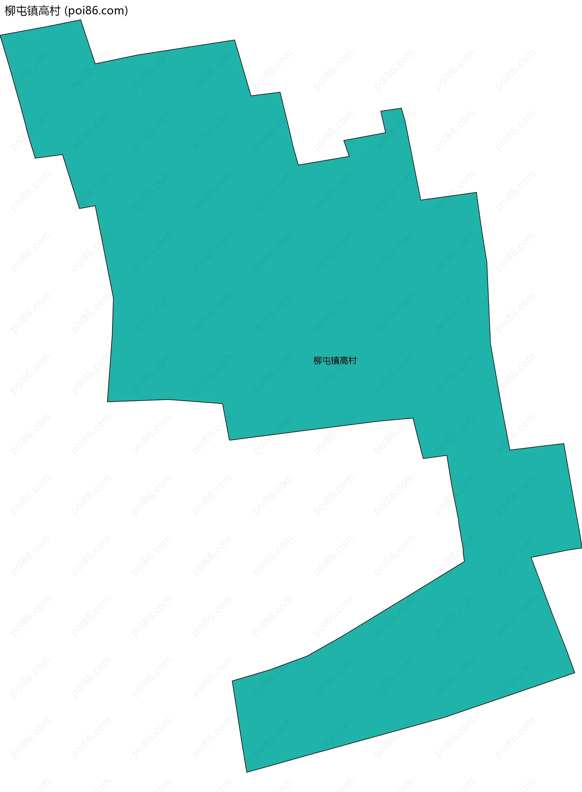 柳屯镇高村边界地图