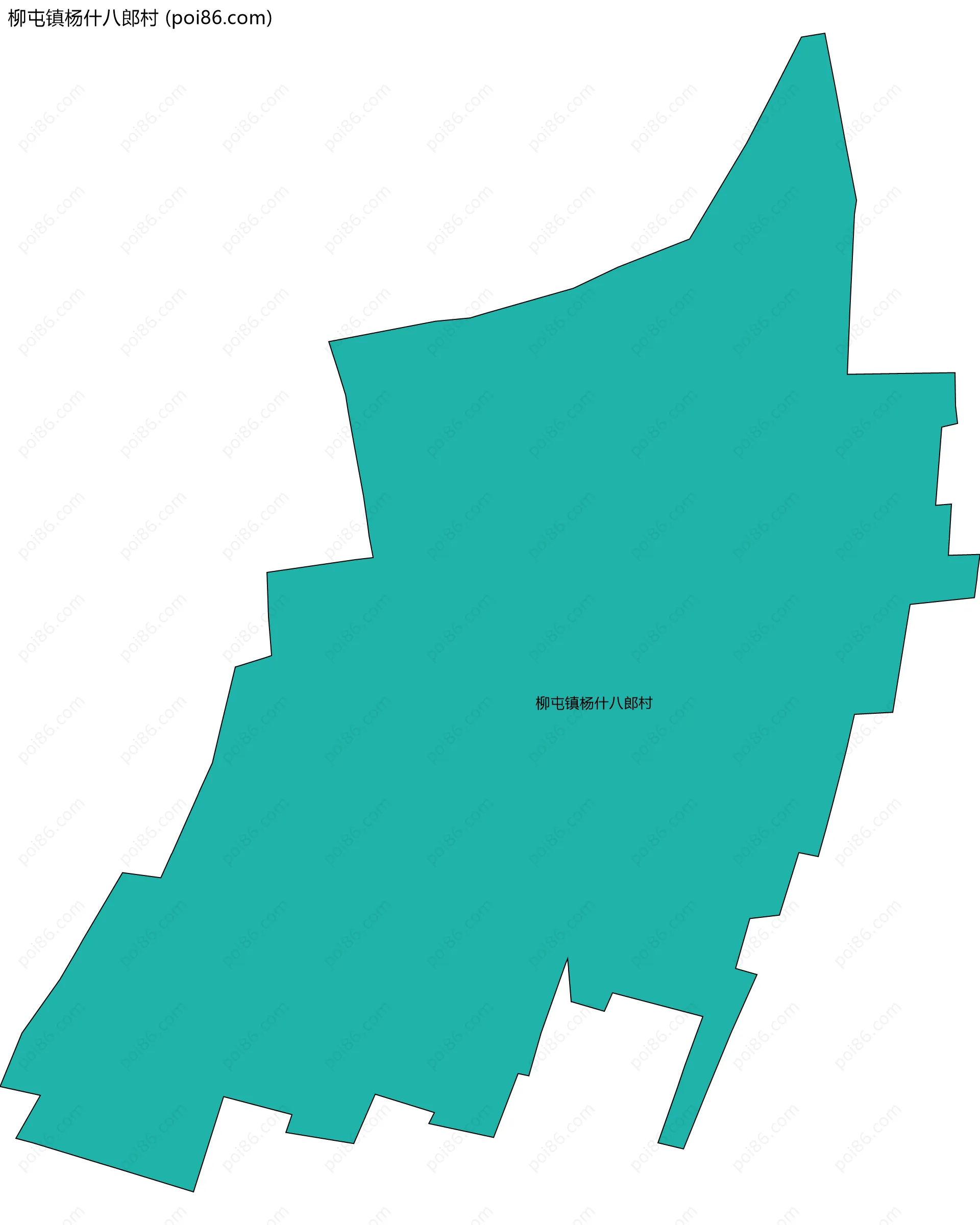 柳屯镇杨什八郎村边界地图