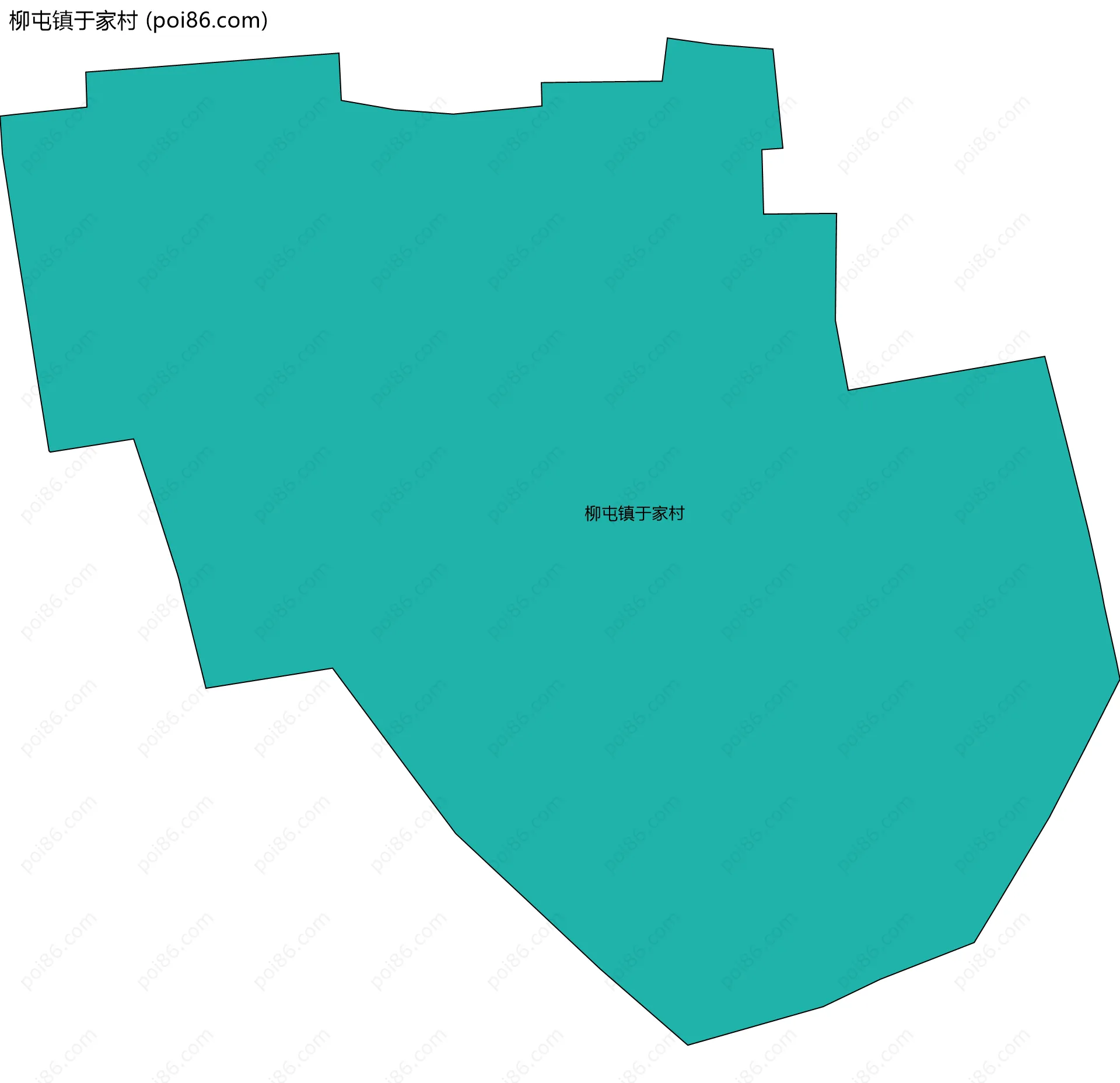 柳屯镇于家村边界地图
