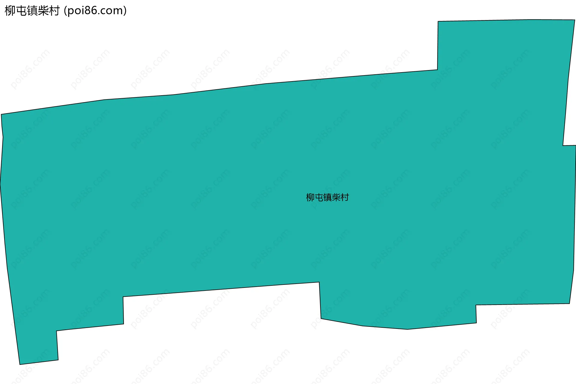 柳屯镇柴村边界地图