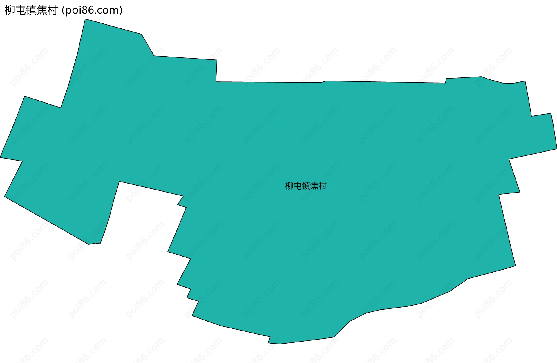 柳屯镇焦村边界地图