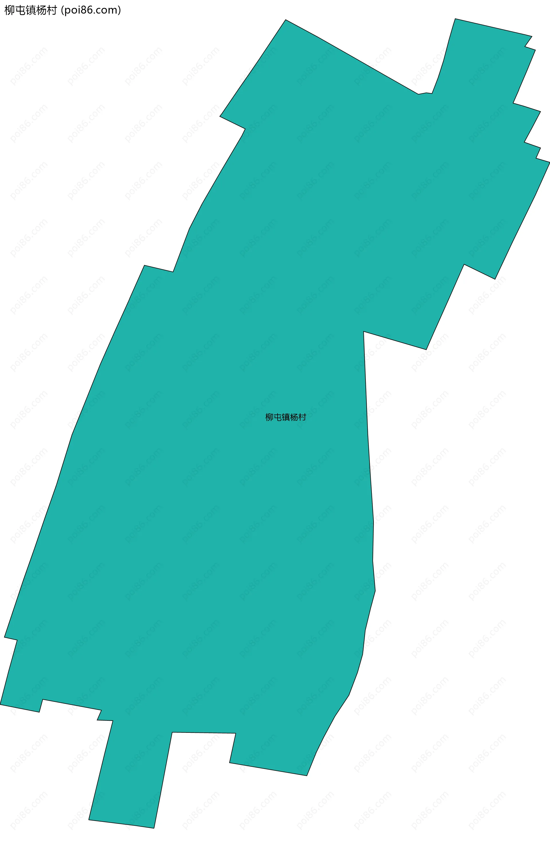 柳屯镇杨村边界地图