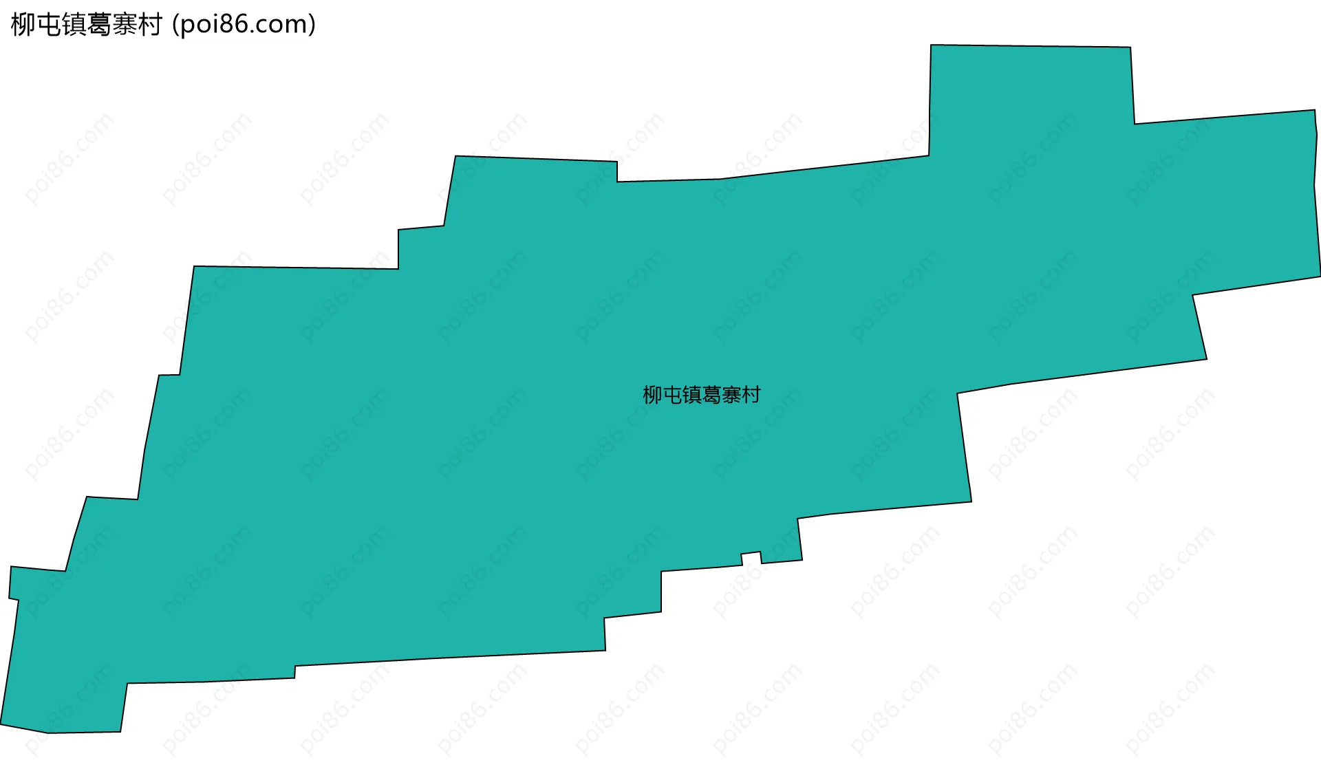 柳屯镇葛寨村边界地图
