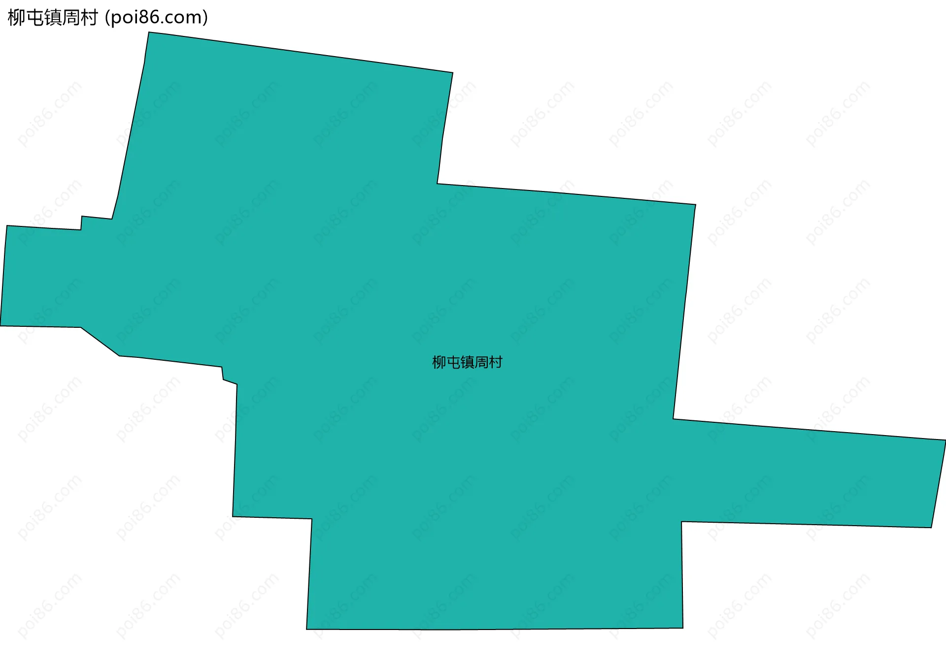 柳屯镇周村边界地图