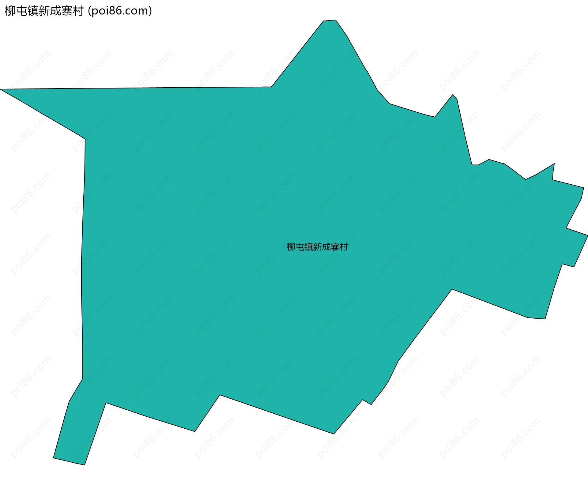 柳屯镇新成寨村边界地图