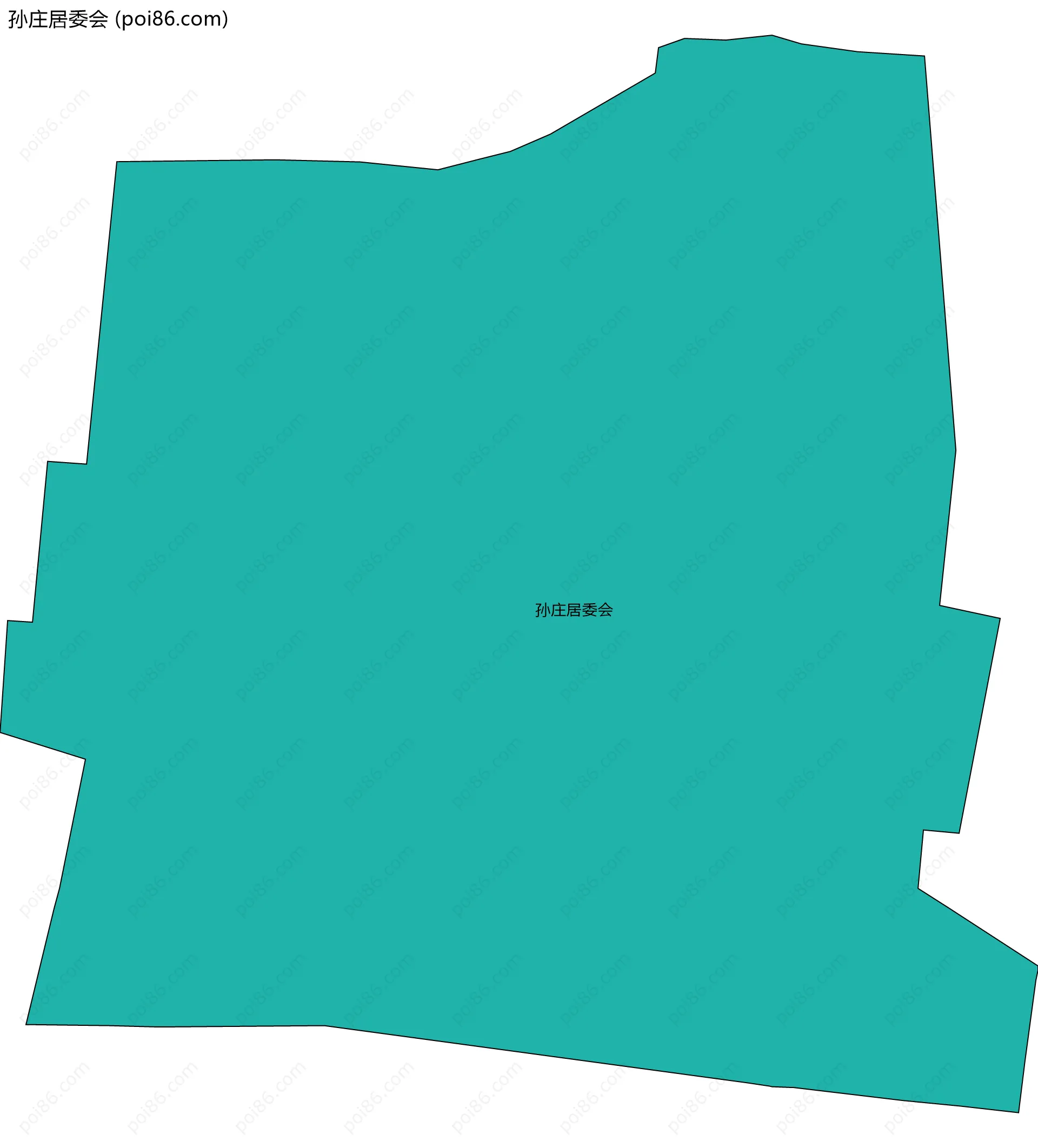 孙庄居委会边界地图