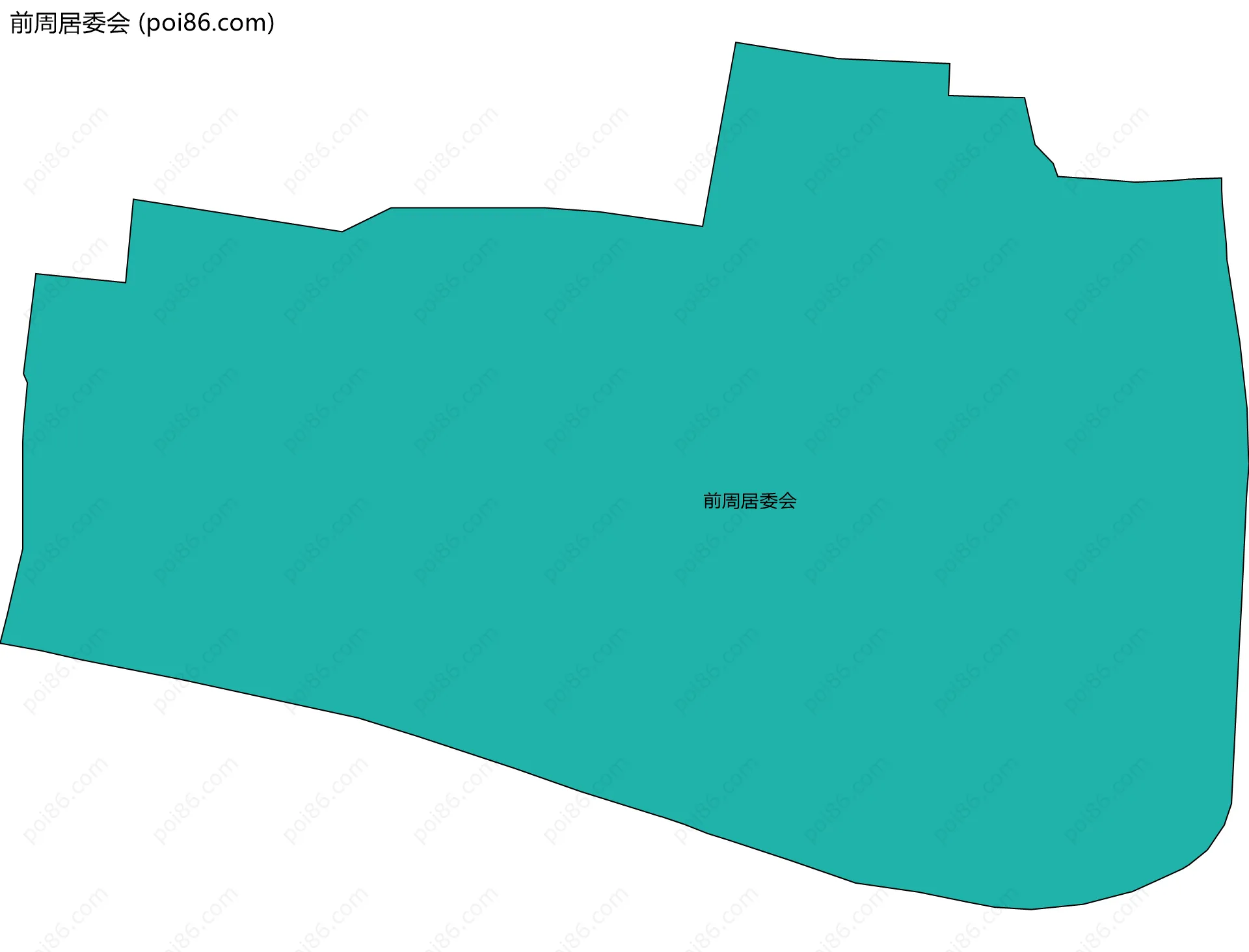 前周居委会边界地图